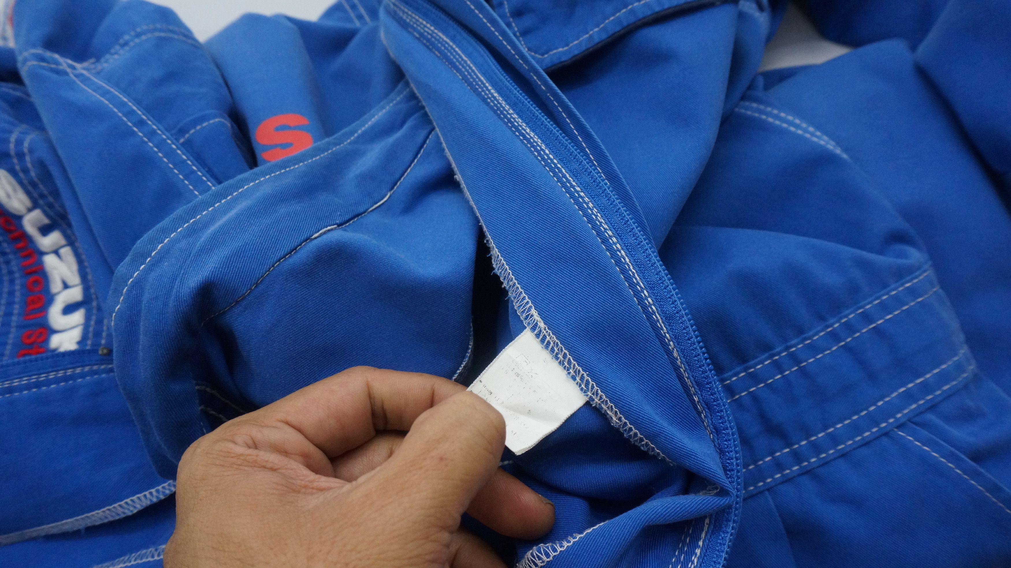 Japanese Brand Vintage SUZUKI Japan Technical Staff Uniform Coverall Size US 38 / EU 54 - 20 Thumbnail