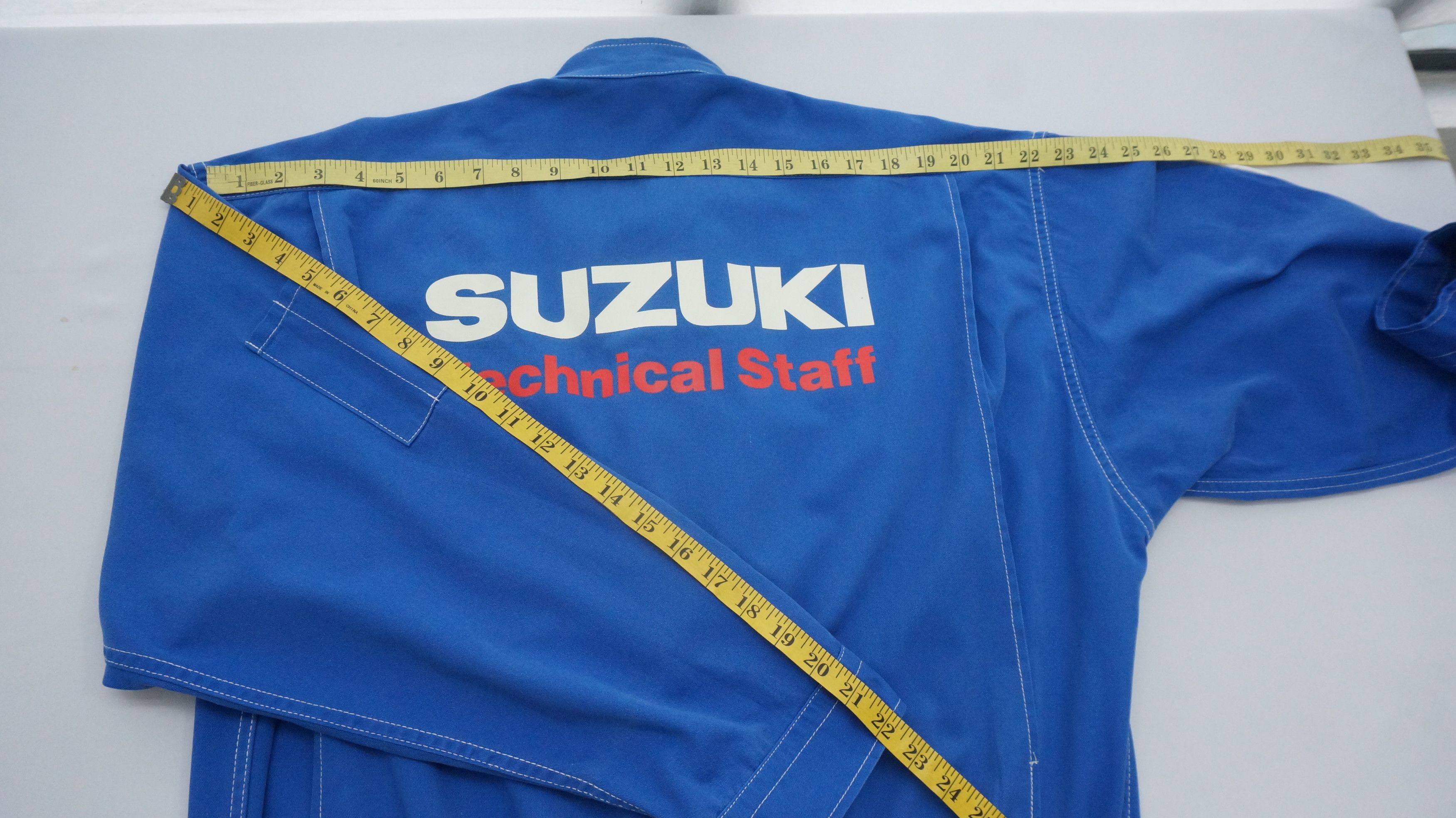Japanese Brand Vintage SUZUKI Japan Technical Staff Uniform Coverall Size US 38 / EU 54 - 11 Thumbnail