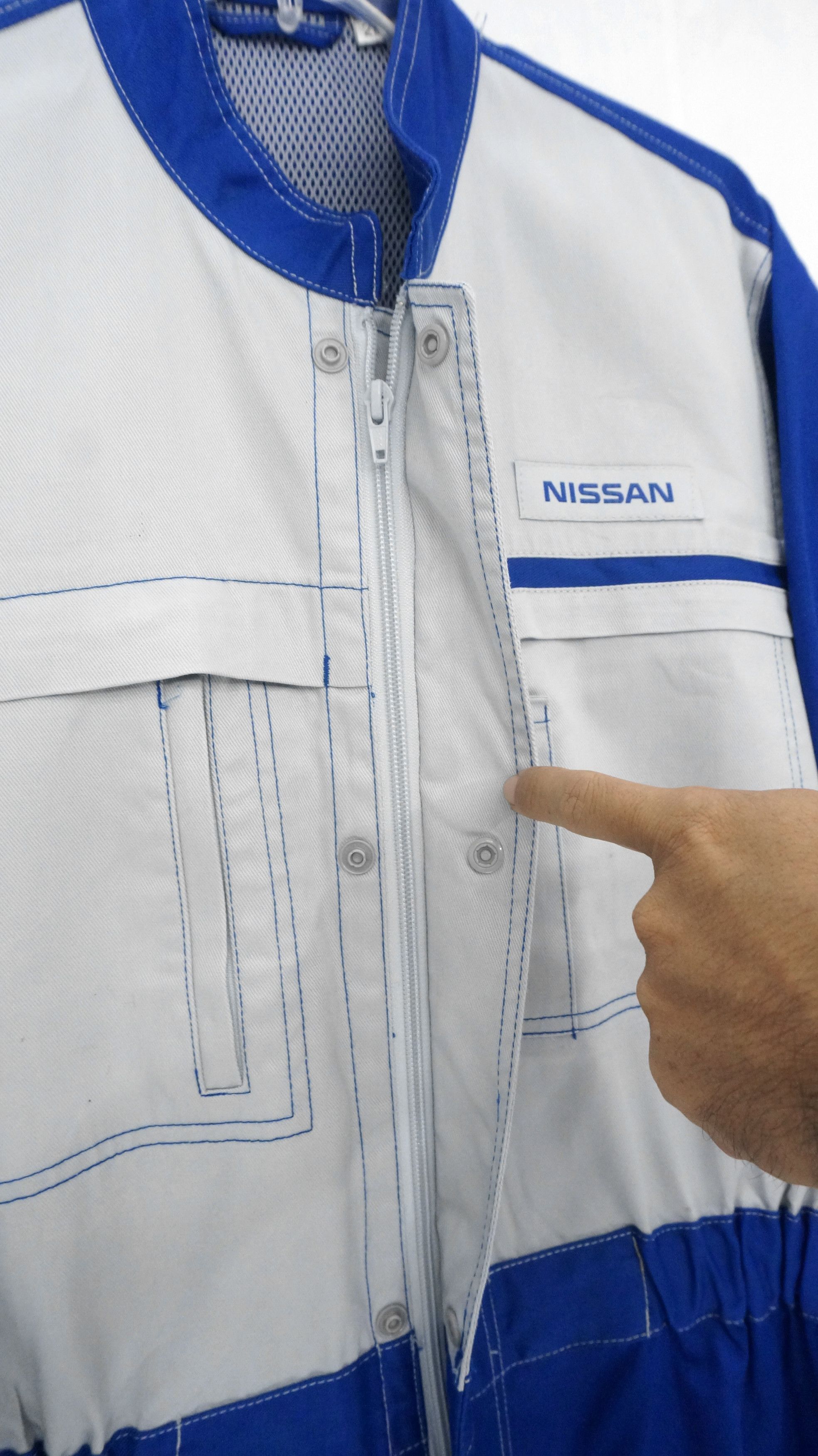 Japanese Brand NISSAN Motor Technician Jumpsuit Uniform Coverall Size US 32 / EU 48 - 7 Thumbnail