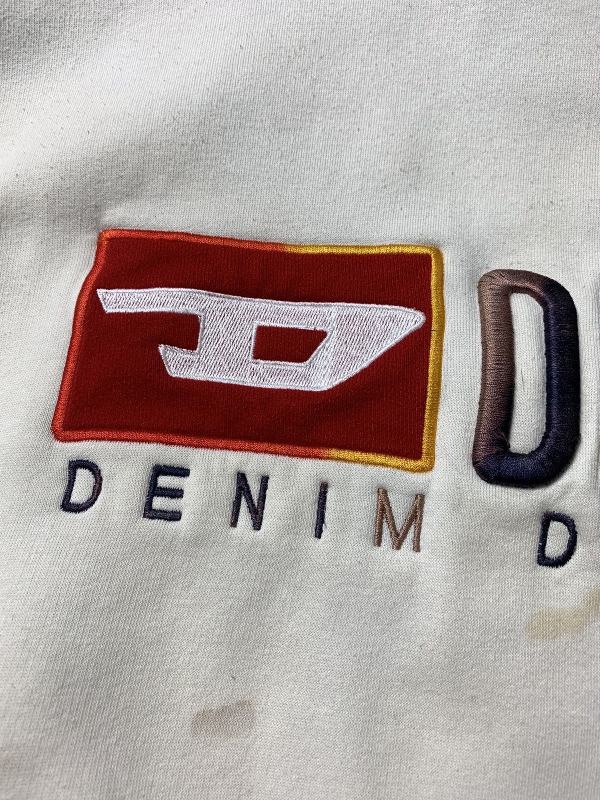 Diesel × Vintage Trashed Sweatshirt Diesel Vintage Big Center Logo Bootleg Size US XL / EU 56 / 4 - 5 Thumbnail
