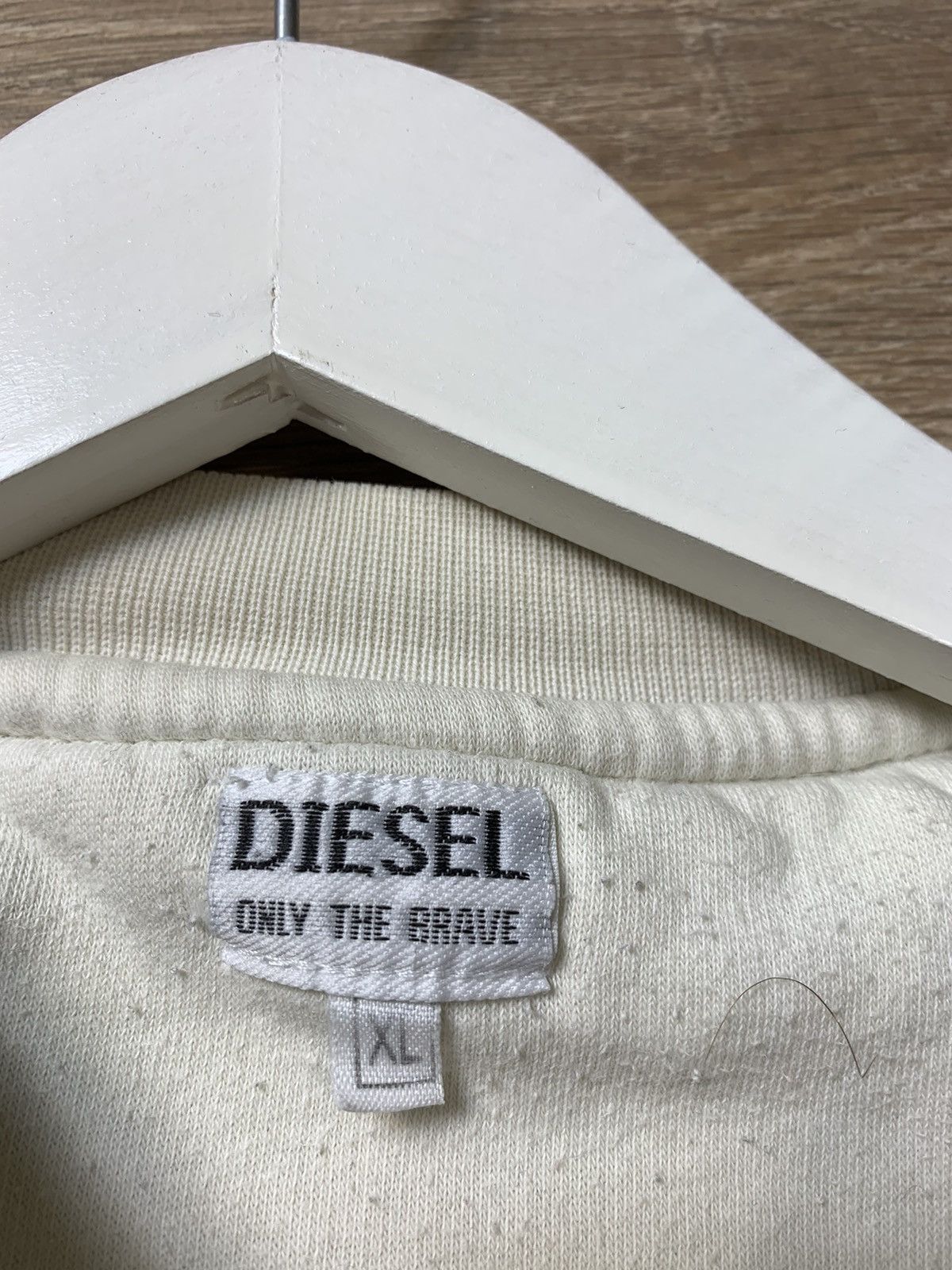 Diesel × Vintage Trashed Sweatshirt Diesel Vintage Big Center Logo Bootleg Size US XL / EU 56 / 4 - 8 Thumbnail