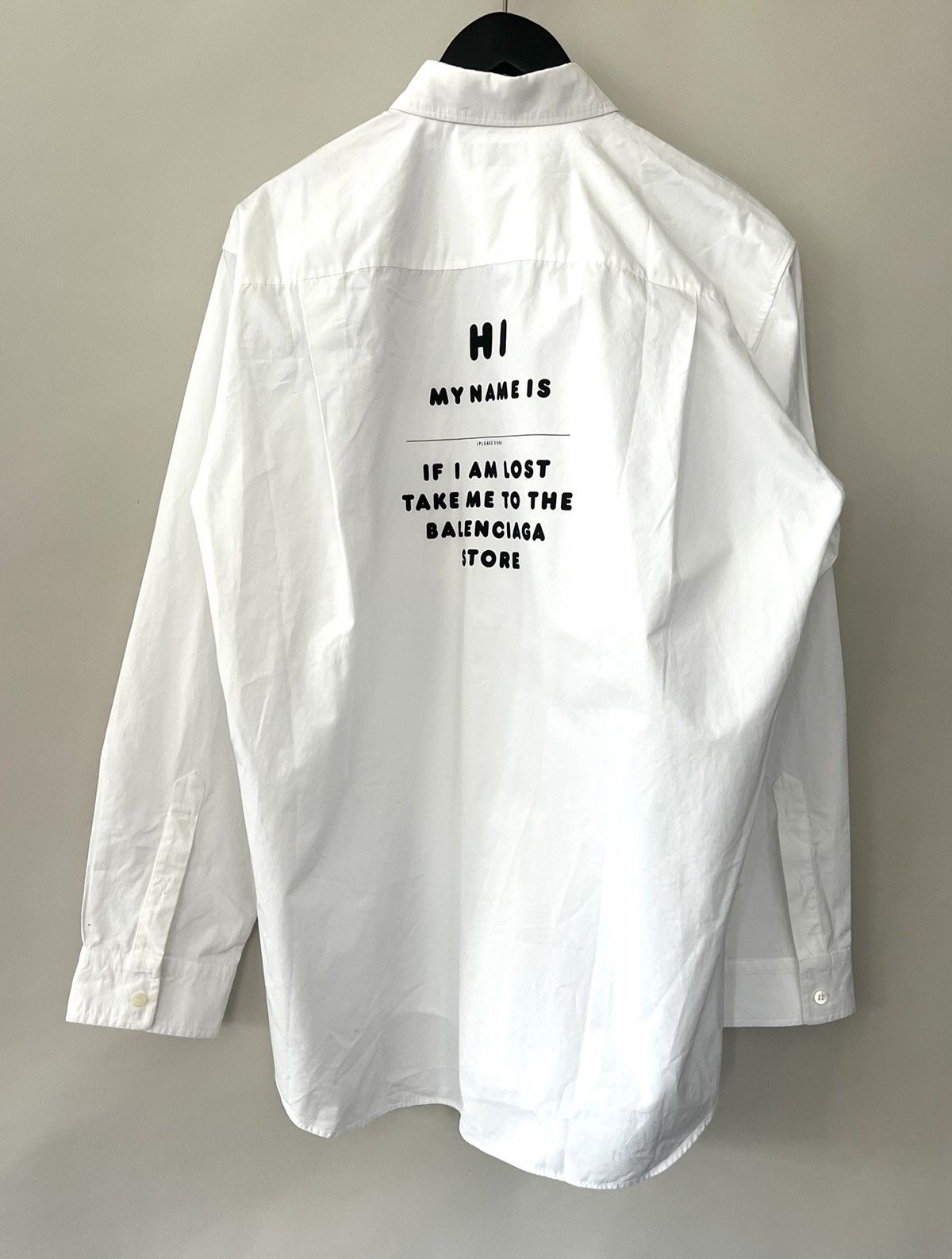 Balenciaga Balenciaga “My Name Is…” Shirt Size US M / EU 48-50 / 2 - 1 Thumbnail