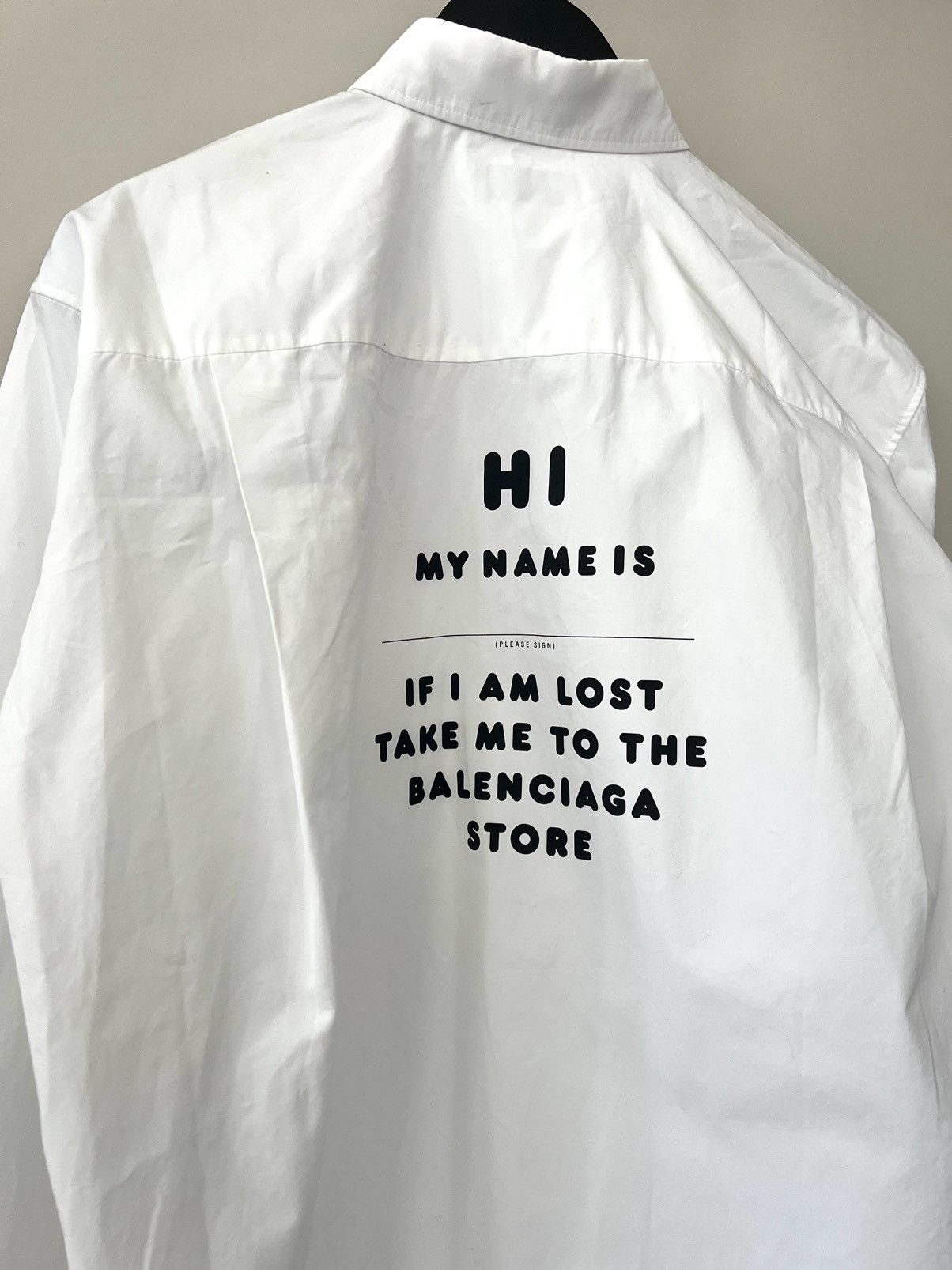 Balenciaga Balenciaga “My Name Is…” Shirt Size US M / EU 48-50 / 2 - 2 Thumbnail