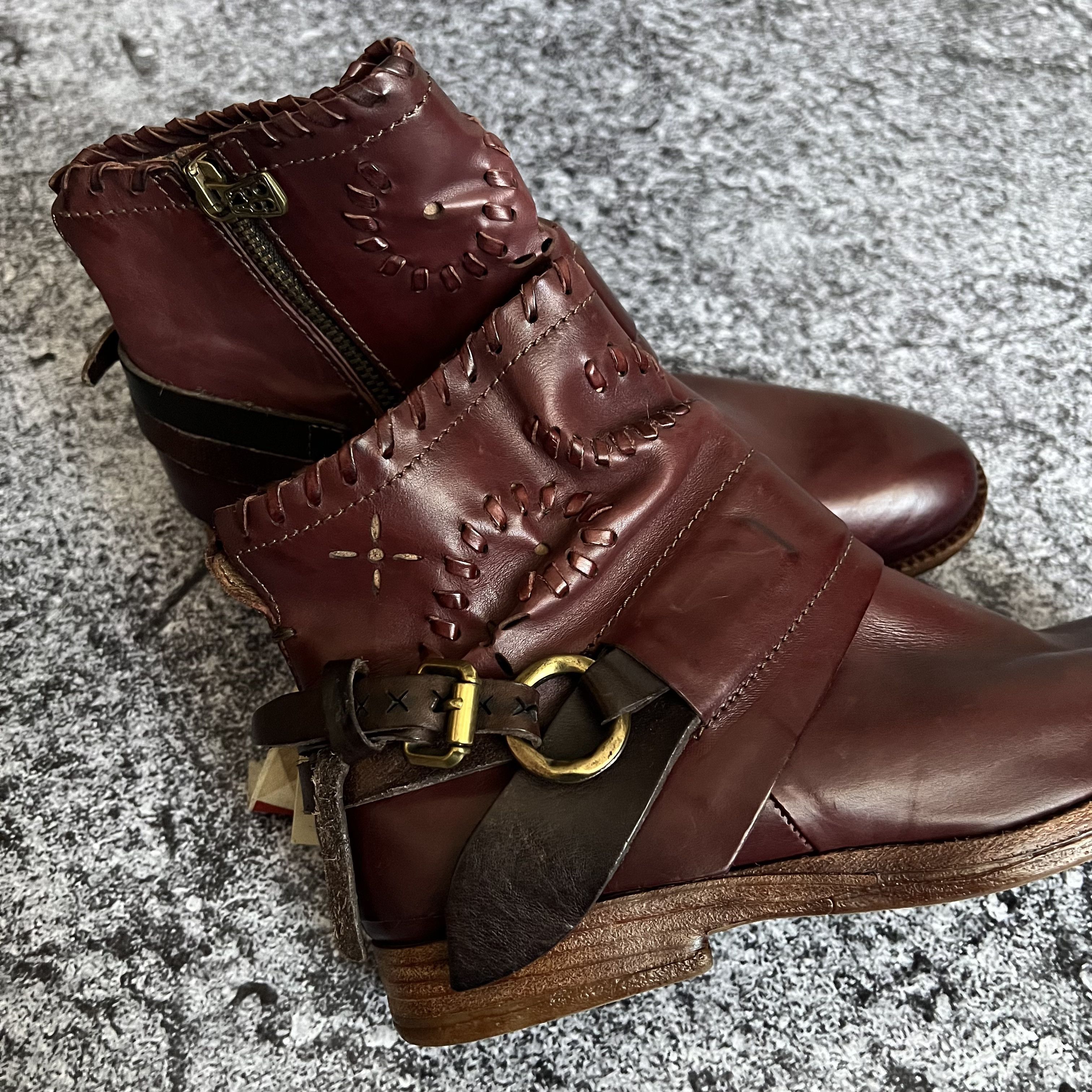 A.S.98 A.S. 98 Boots Shoes Leather Size 37 Size US 7 / IT 37 - 8 Thumbnail