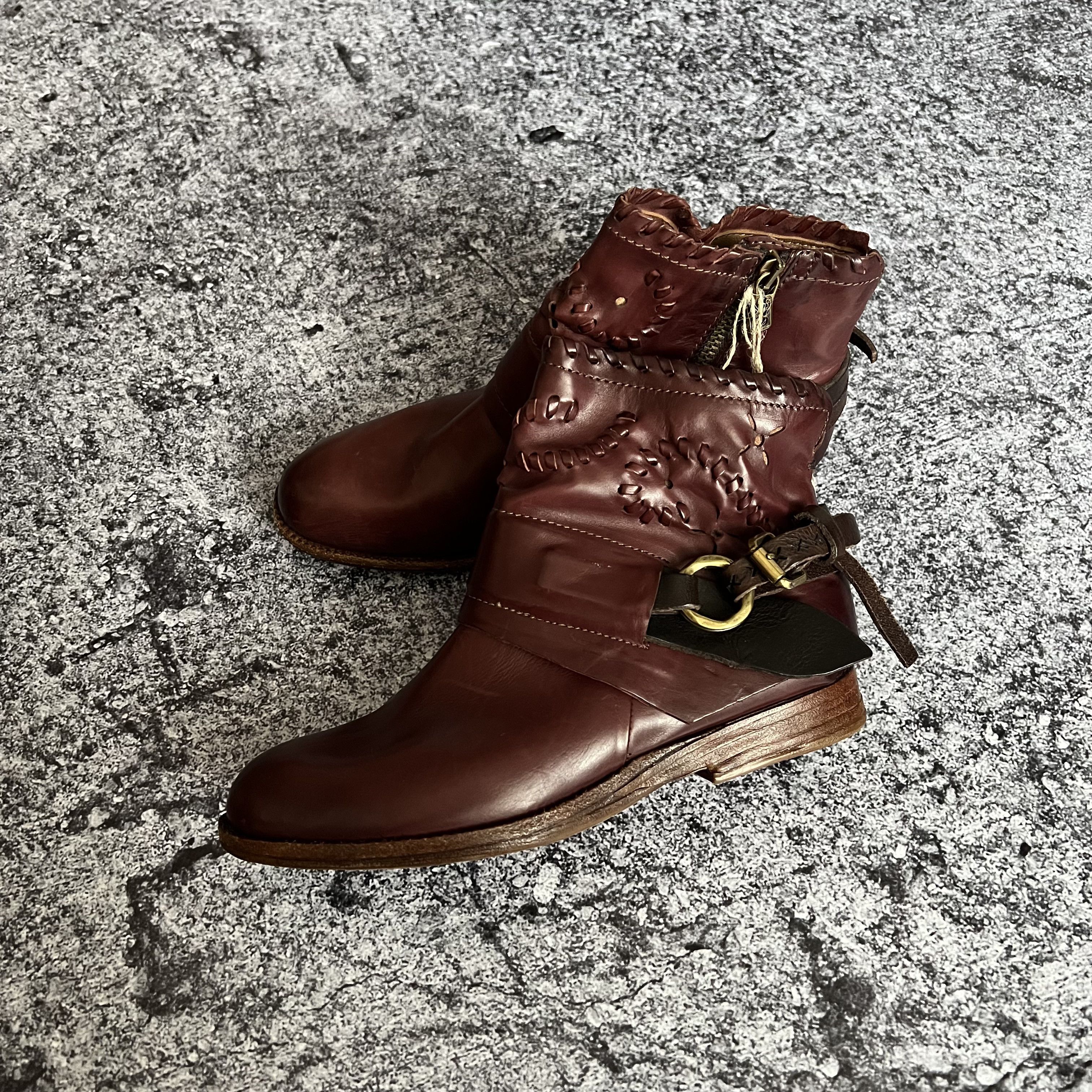 A.S.98 A.S. 98 Boots Shoes Leather Size 37 Size US 7 / IT 37 - 1 Thumbnail