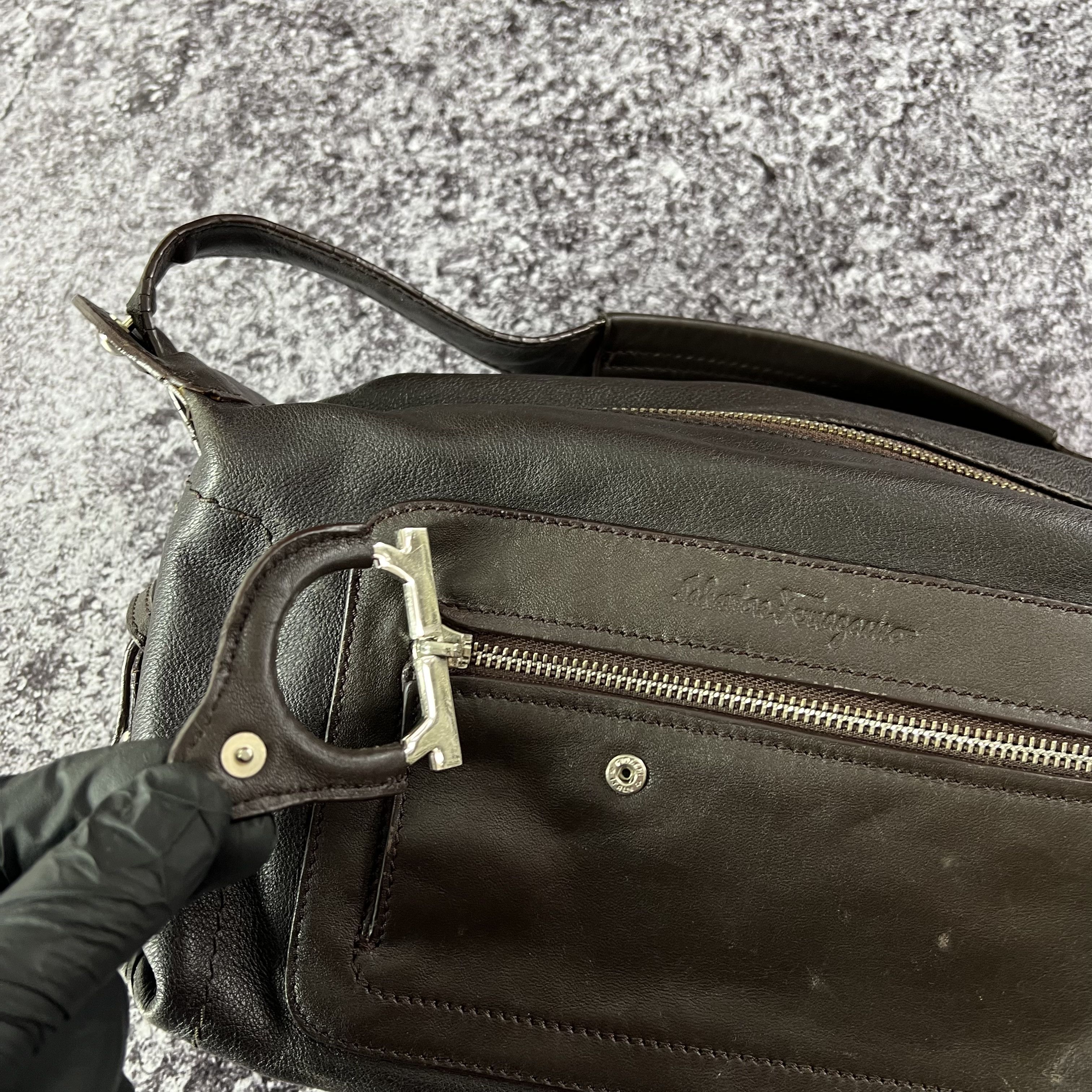 Salvatore Ferragamo Salvatore Ferragamo Handle Bags Leather Made in Italy Size ONE SIZE - 14 Thumbnail