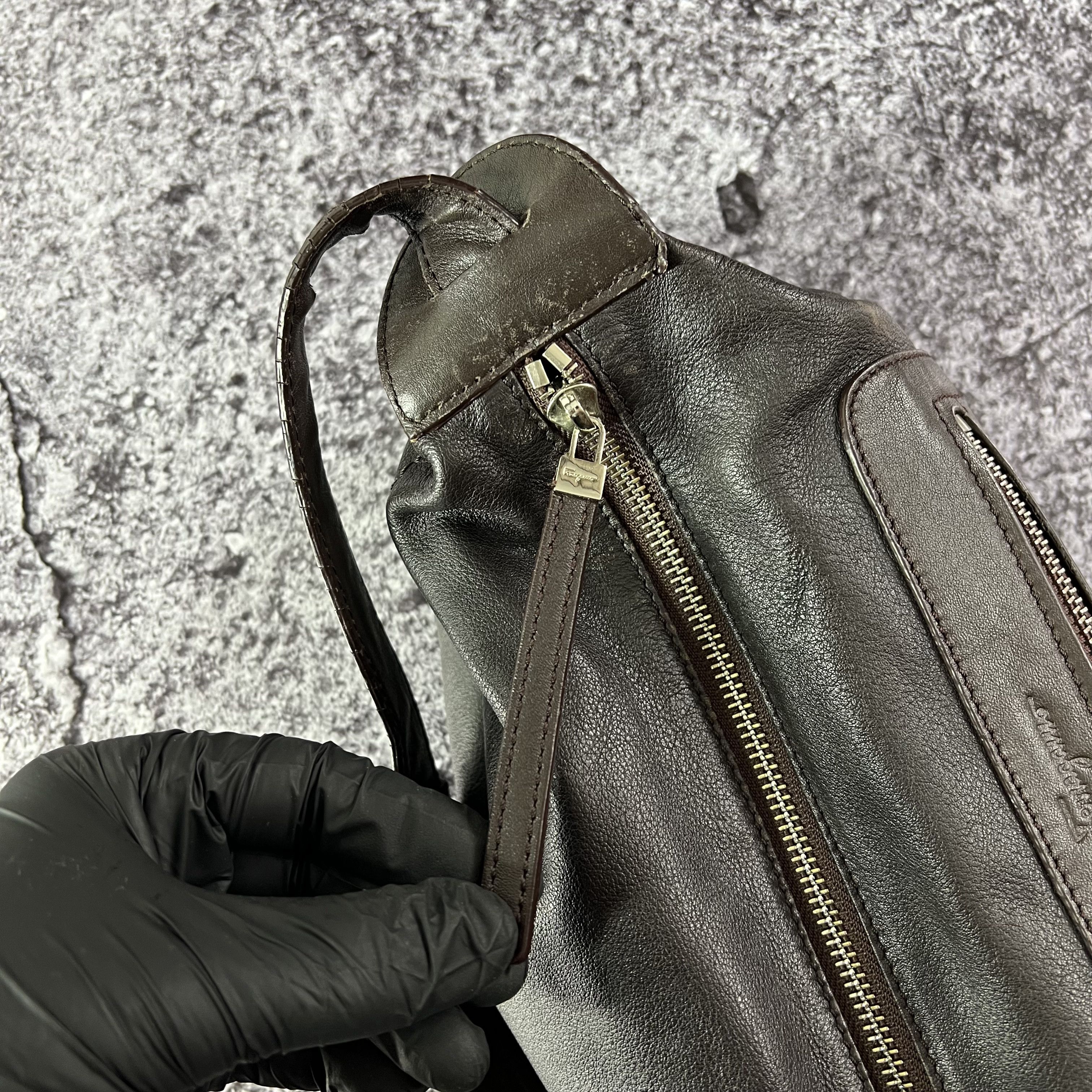 Salvatore Ferragamo Salvatore Ferragamo Handle Bags Leather Made in Italy Size ONE SIZE - 15 Thumbnail