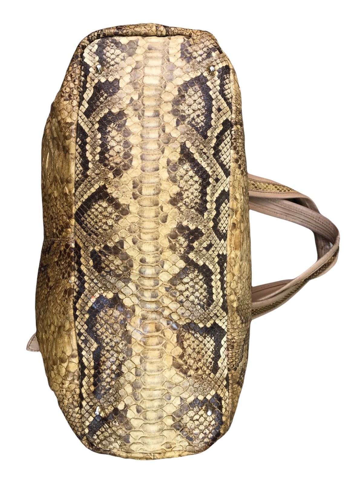 Japanese Brand BESTOFFER🔥VINTAGE PERMAGE HANDBAG SHOULDER BAG PHYTON SKIN Size ONE SIZE - 7 Thumbnail