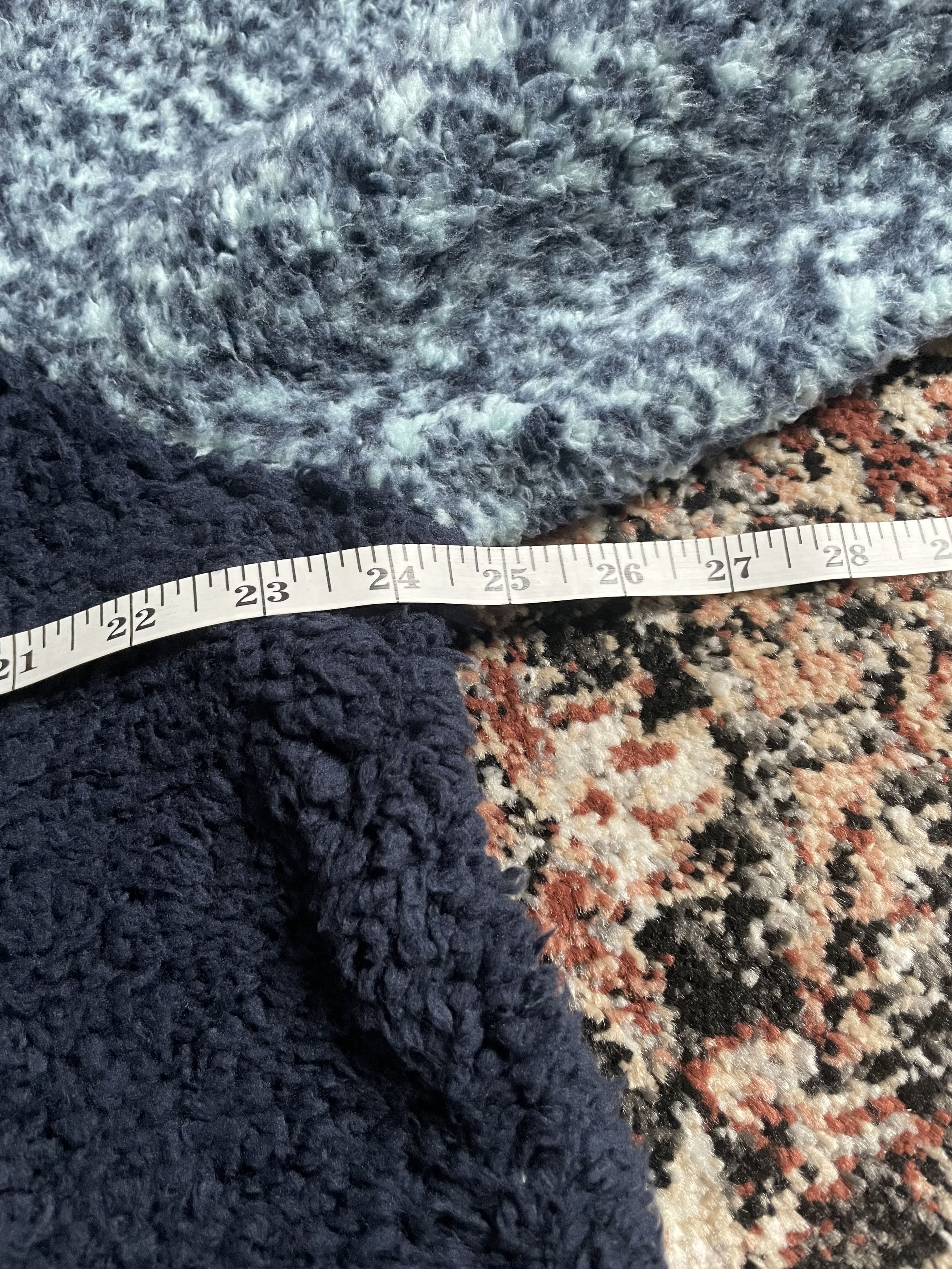 Sonoma Sonoma - Blue/Navy Sherpa Half zip sweater Size US XL / EU 56 / 4 - 4 Thumbnail