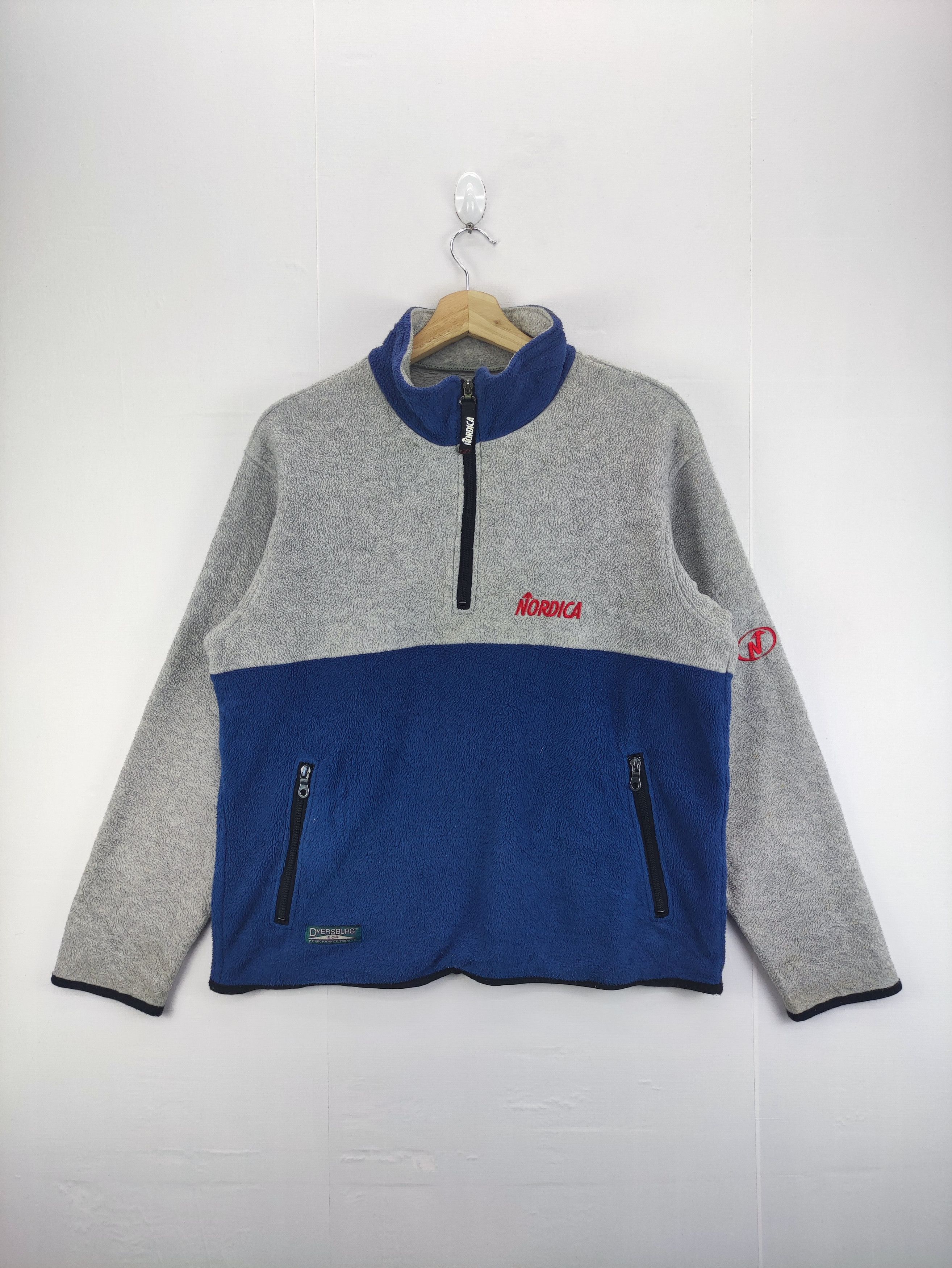 Vintage Vintage Nordica Fleece Sweater Half Zipper Size US M / EU 48-50 / 2 - 1 Thumbnail