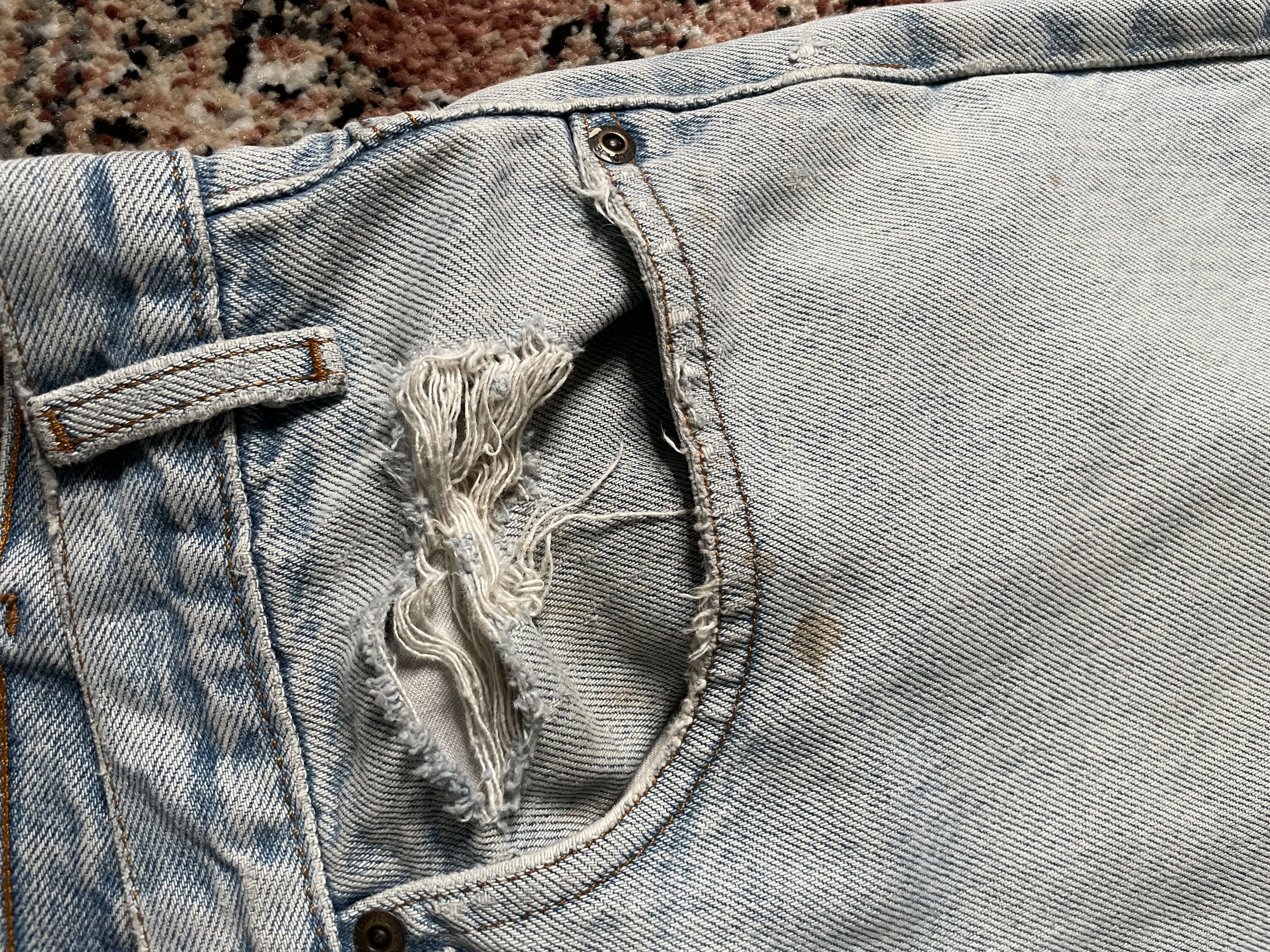 Vintage Vintage - Blue denim jeans Size US 34 / EU 50 - 6 Thumbnail