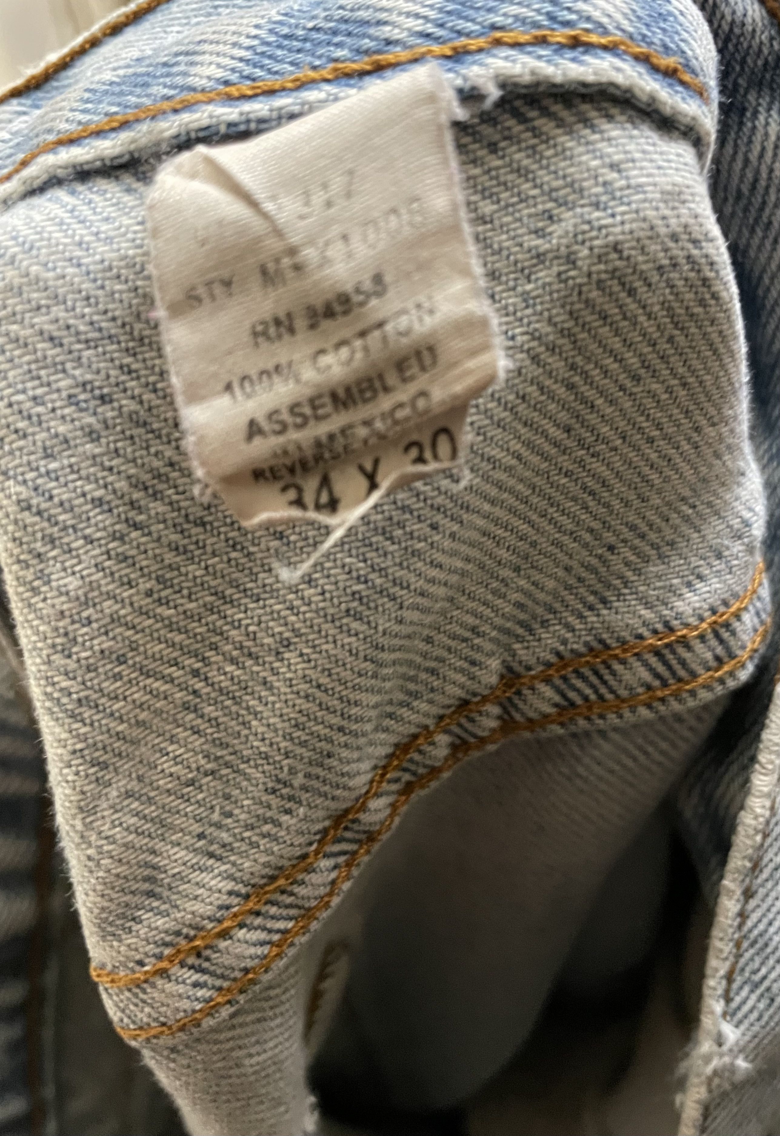 Vintage Vintage - Blue denim jeans Size US 34 / EU 50 - 3 Thumbnail
