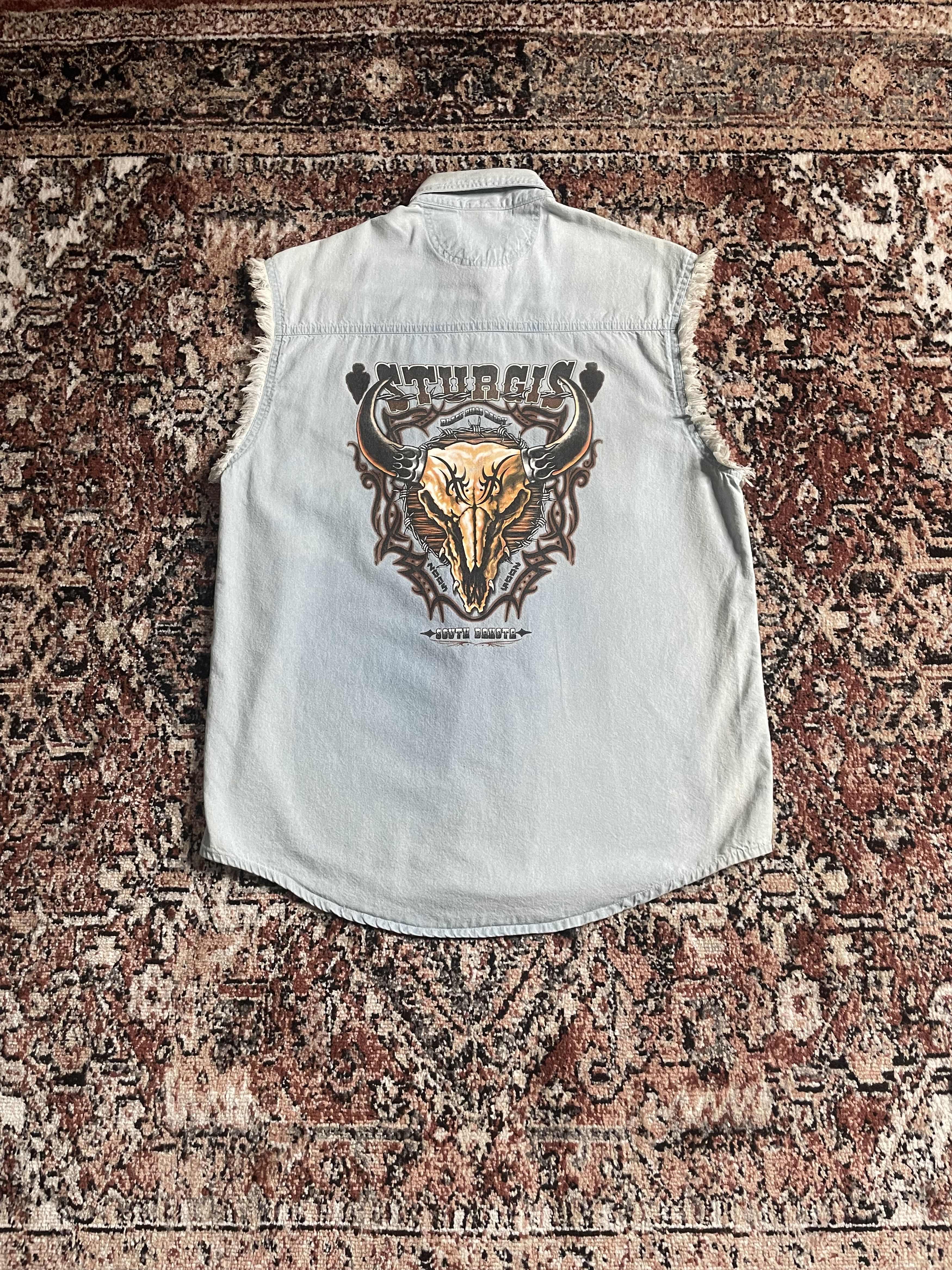 Vintage Lightning Clothing - Sturgis denim vest Size US M / EU 48-50 / 2 - 2 Thumbnail