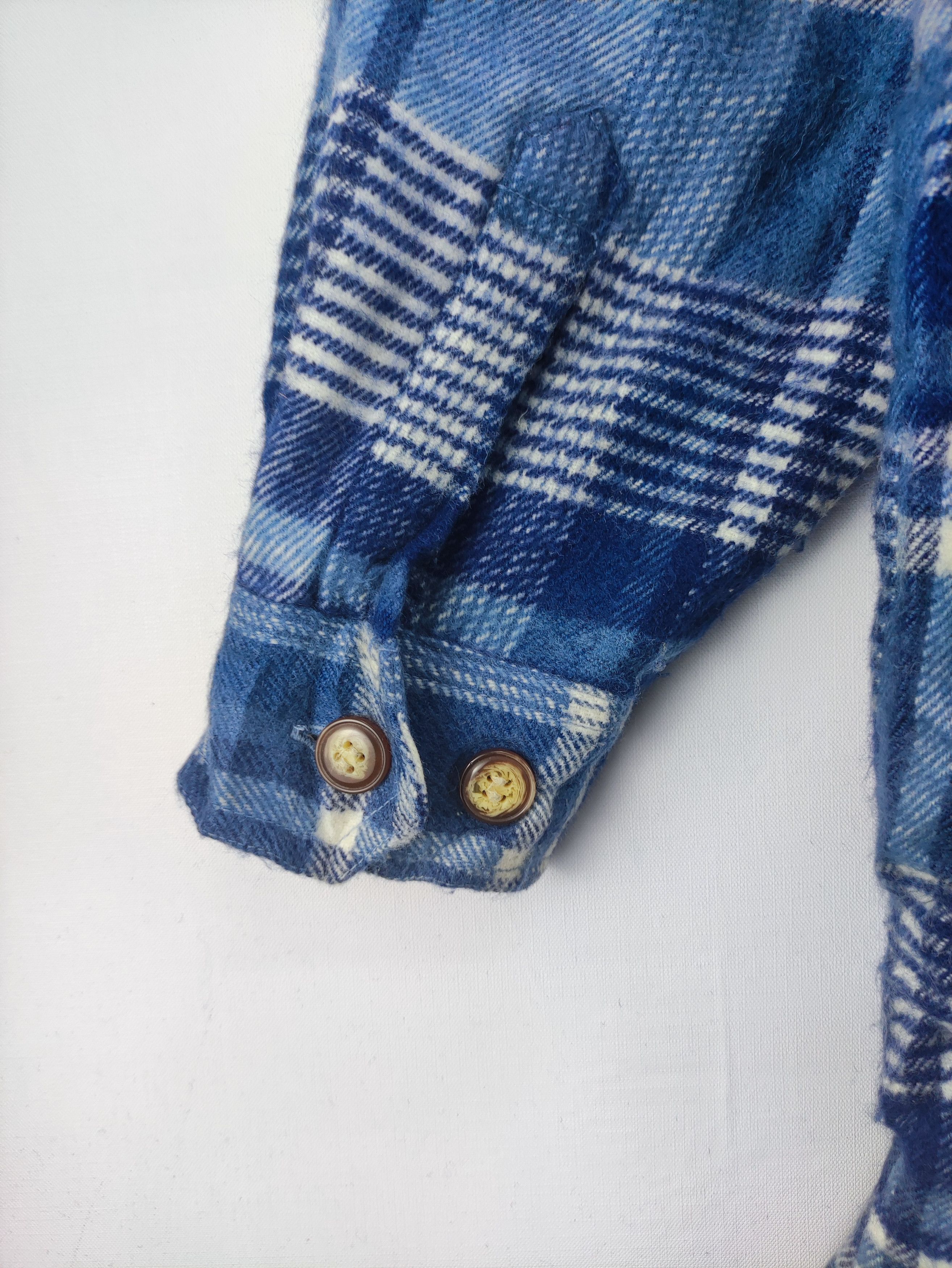 Japanese Brand Vintage Jacket Flannel Button Up Lining Sherpa Size US L / EU 52-54 / 3 - 8 Thumbnail
