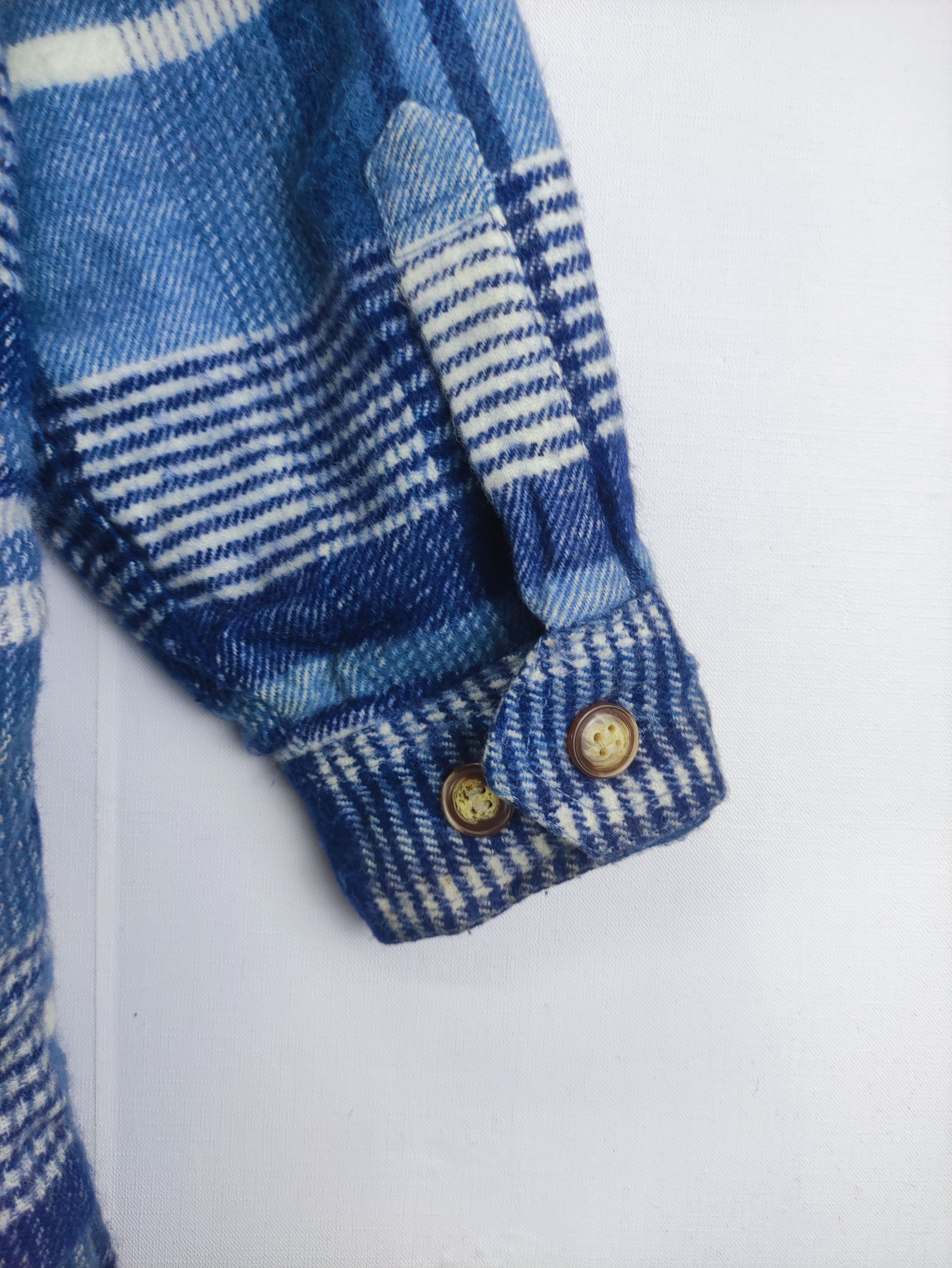Japanese Brand Vintage Jacket Flannel Button Up Lining Sherpa Size US L / EU 52-54 / 3 - 7 Thumbnail