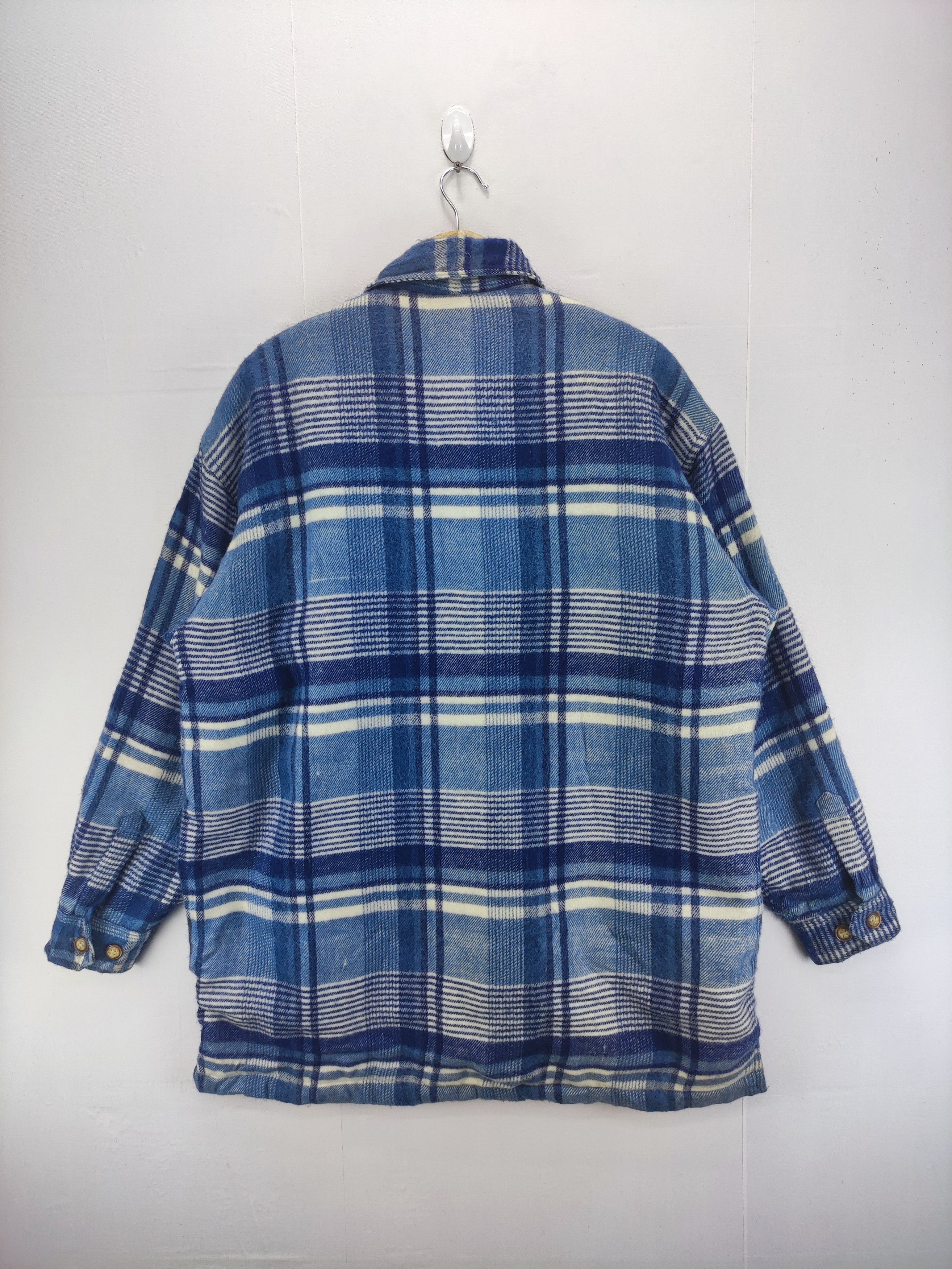 Japanese Brand Vintage Jacket Flannel Button Up Lining Sherpa Size US L / EU 52-54 / 3 - 9 Thumbnail