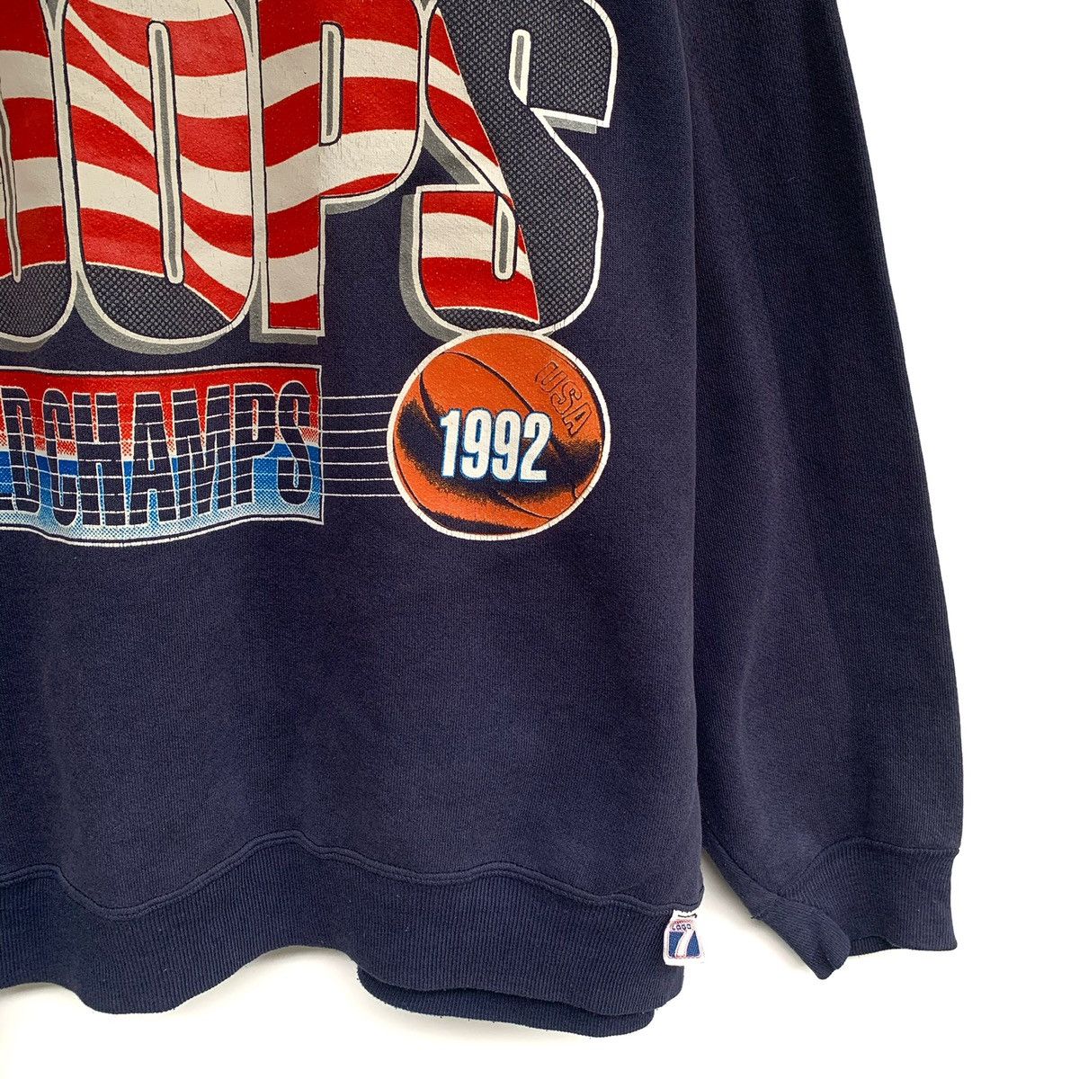 Logo 7 Vintage 90’s USA Basketball HOOPS Sweatshirt Size US XL / EU 56 / 4 - 3 Thumbnail