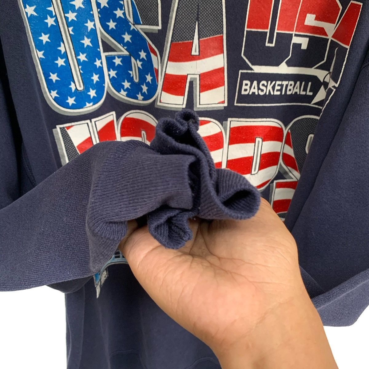 Logo 7 Vintage 90’s USA Basketball HOOPS Sweatshirt Size US XL / EU 56 / 4 - 7 Thumbnail
