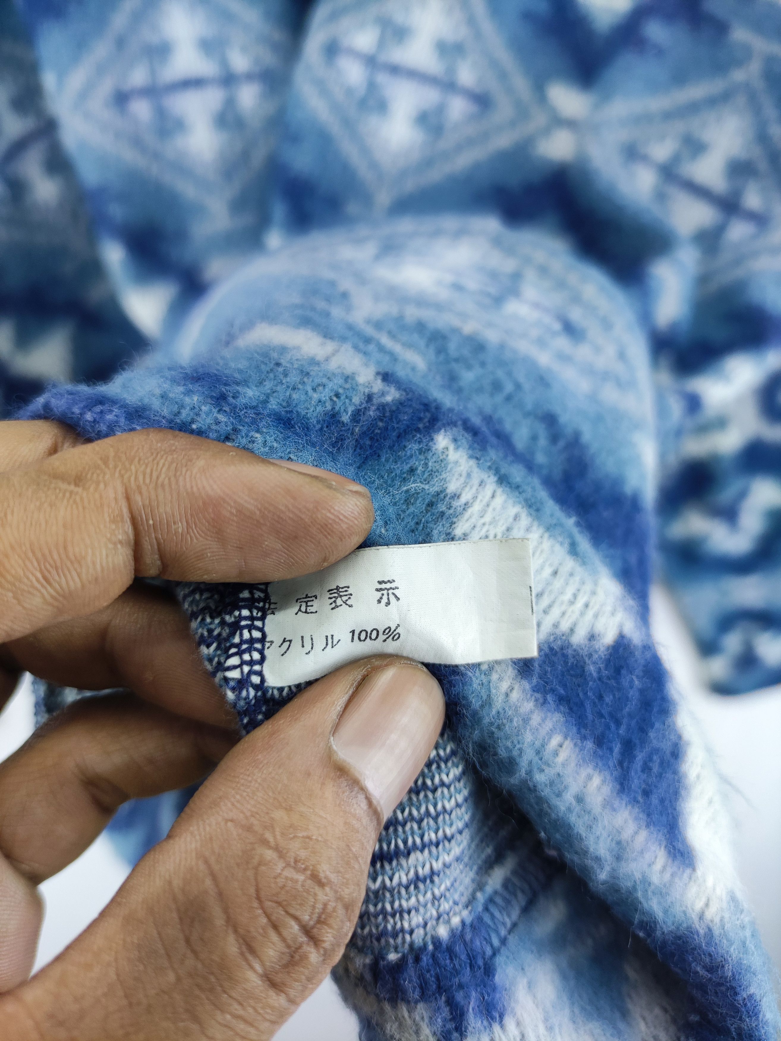 Japanese Brand Vintage Shinabas Navajo Native Fleece Half Zipper Sweater Size US L / EU 52-54 / 3 - 6 Thumbnail