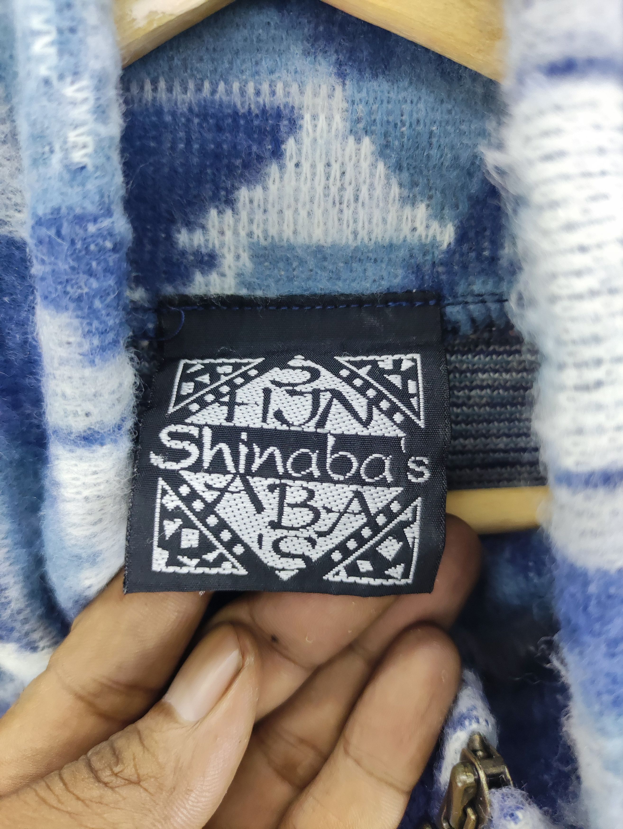 Japanese Brand Vintage Shinabas Navajo Native Fleece Half Zipper Sweater Size US L / EU 52-54 / 3 - 3 Thumbnail