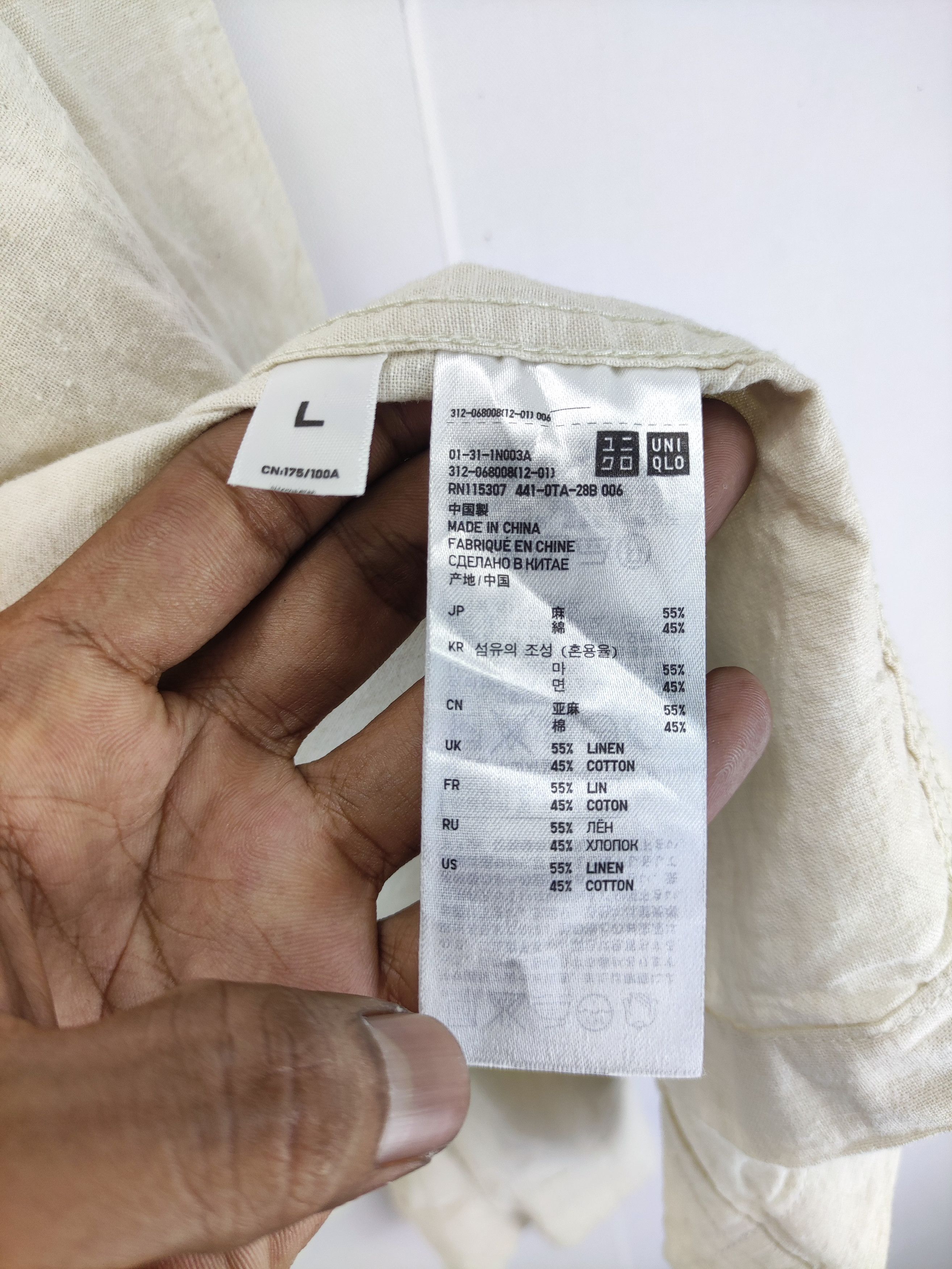 Uniqlo Vintage Uniqlo Shirt Button Up Size US L / EU 52-54 / 3 - 6 Thumbnail