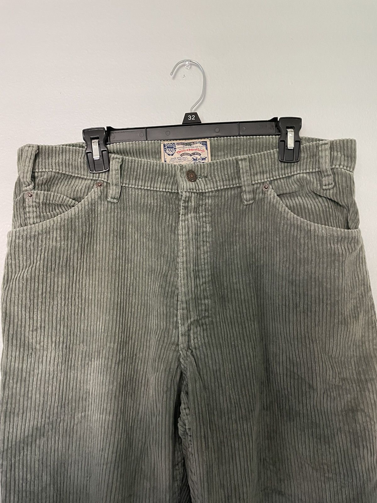 Levi's × Vintage Vintage Levi Black Tab Corduroy Pants 550/ Size US 35 - 2 Thumbnail