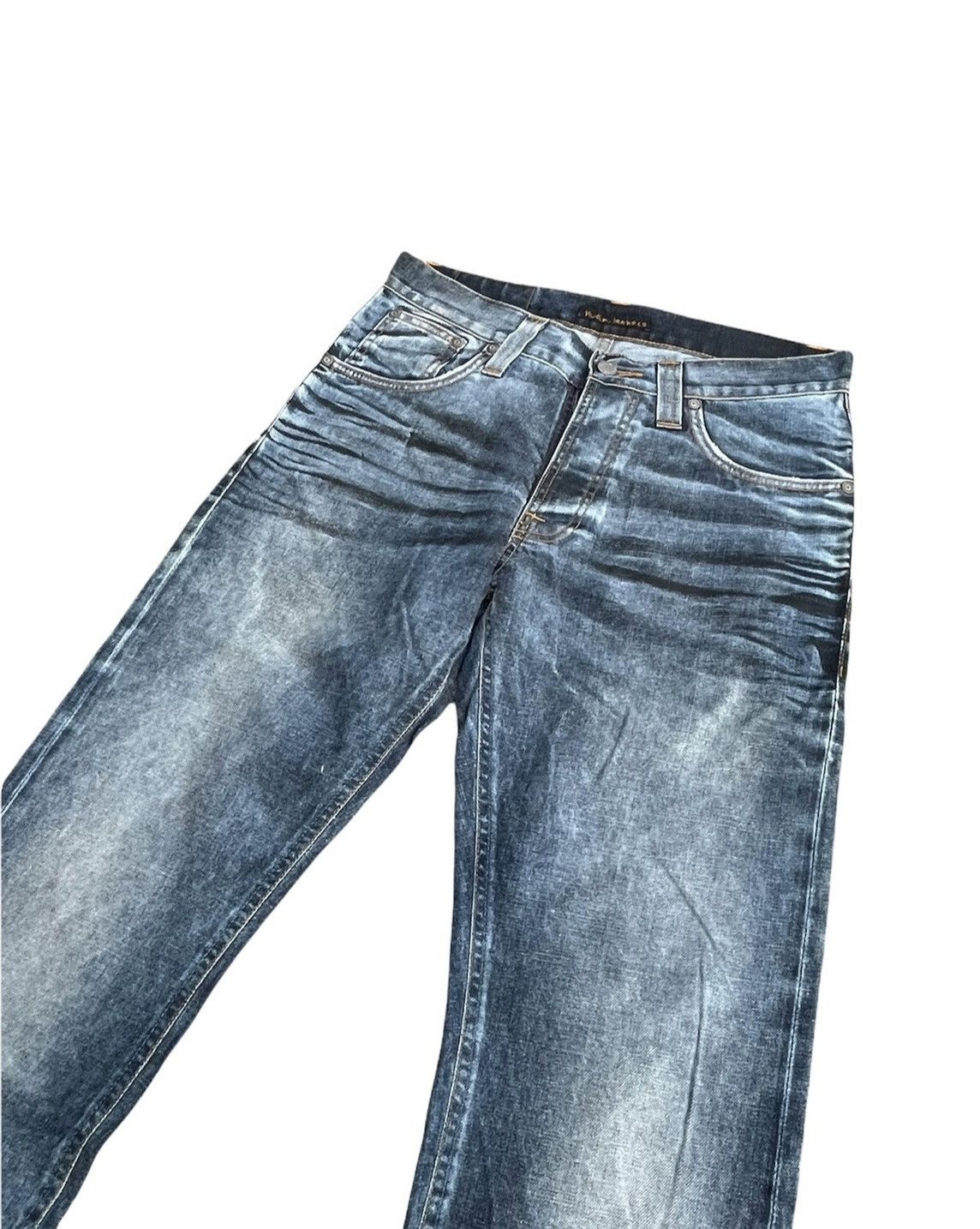 Designer × Nudie Jeans Nudie Jeans Co Average Joe Aging Faded Denim Size US 31 - 2 Thumbnail