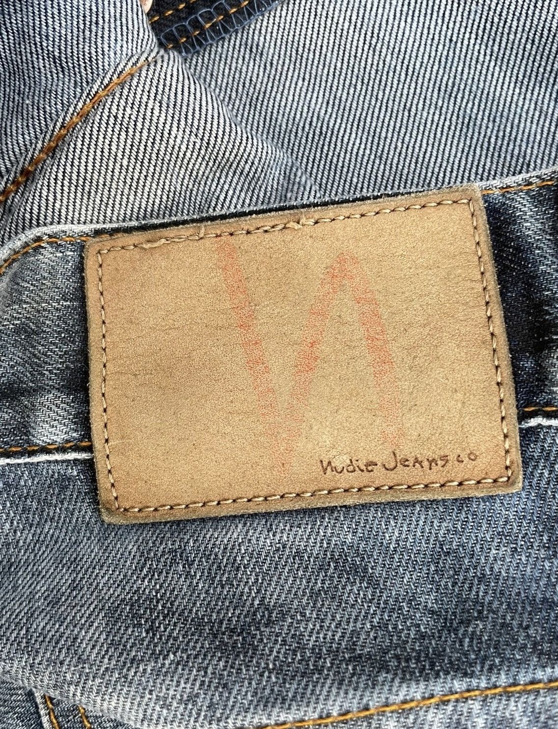 Designer × Nudie Jeans Nudie Jeans Co Average Joe Aging Faded Denim Size US 31 - 17 Thumbnail