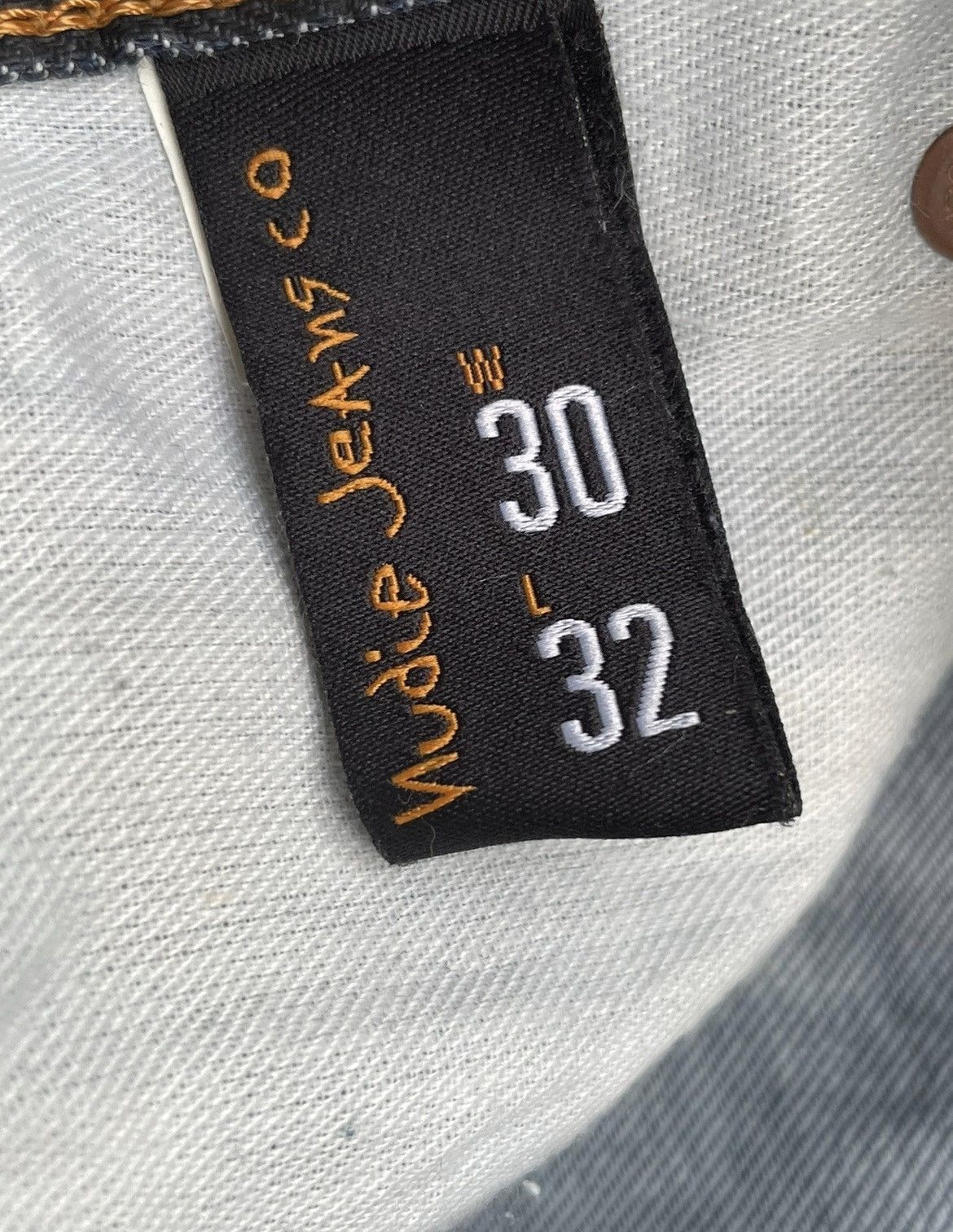 Designer × Nudie Jeans Nudie Jeans Co Average Joe Aging Faded Denim Size US 31 - 13 Thumbnail