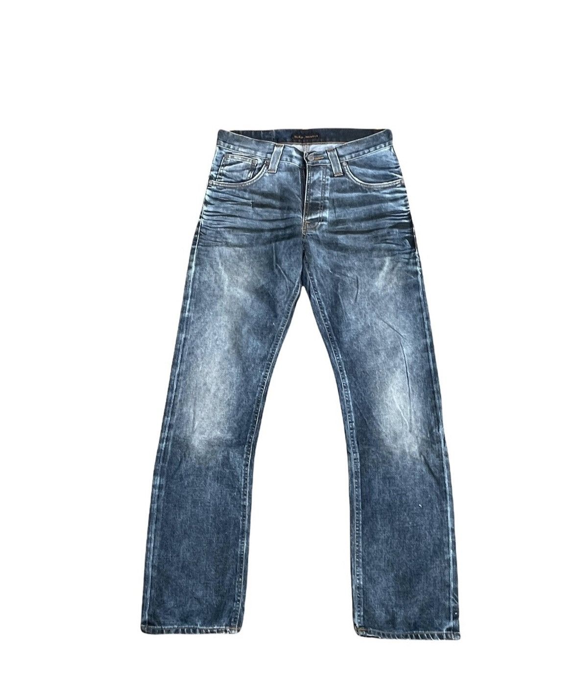 Designer × Nudie Jeans Nudie Jeans Co Average Joe Aging Faded Denim Size US 31 - 1 Thumbnail