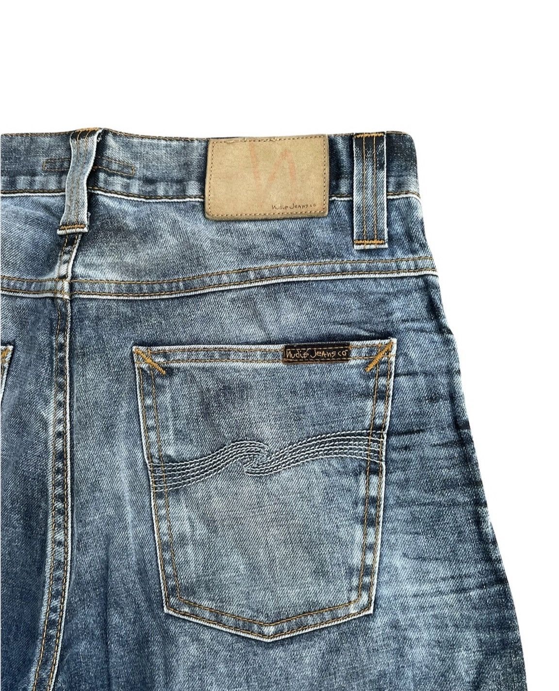 Designer × Nudie Jeans Nudie Jeans Co Average Joe Aging Faded Denim Size US 31 - 8 Thumbnail