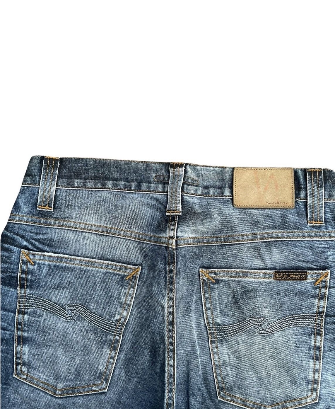 Designer × Nudie Jeans Nudie Jeans Co Average Joe Aging Faded Denim Size US 31 - 9 Thumbnail