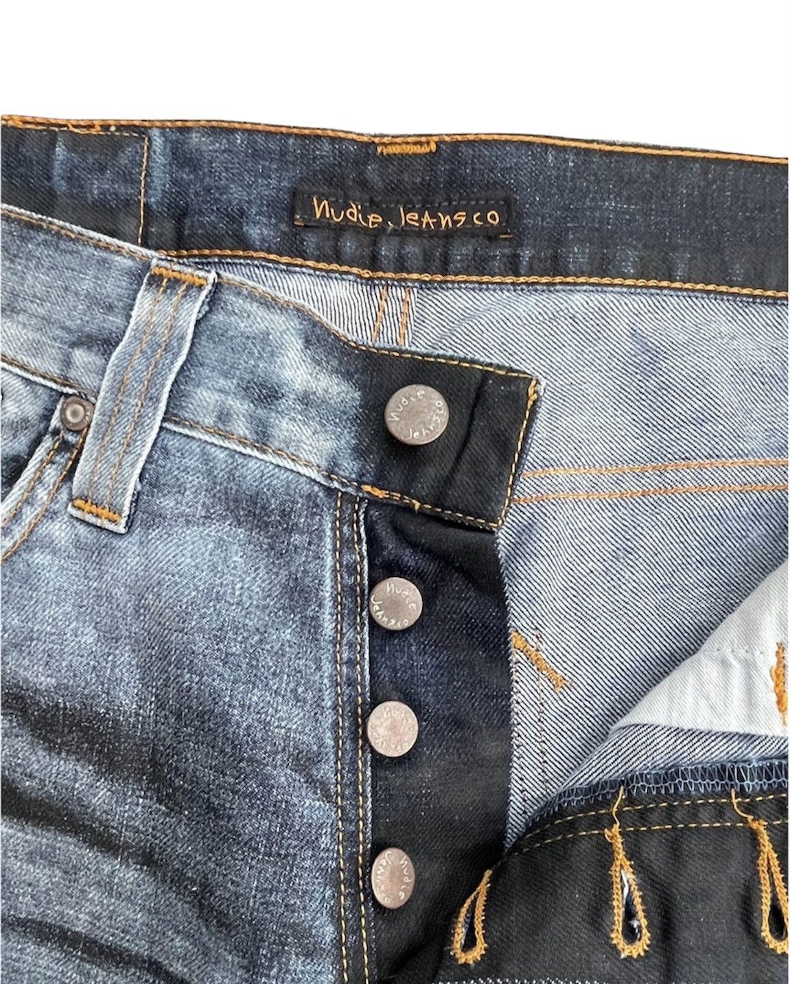 Designer × Nudie Jeans Nudie Jeans Co Average Joe Aging Faded Denim Size US 31 - 20 Thumbnail