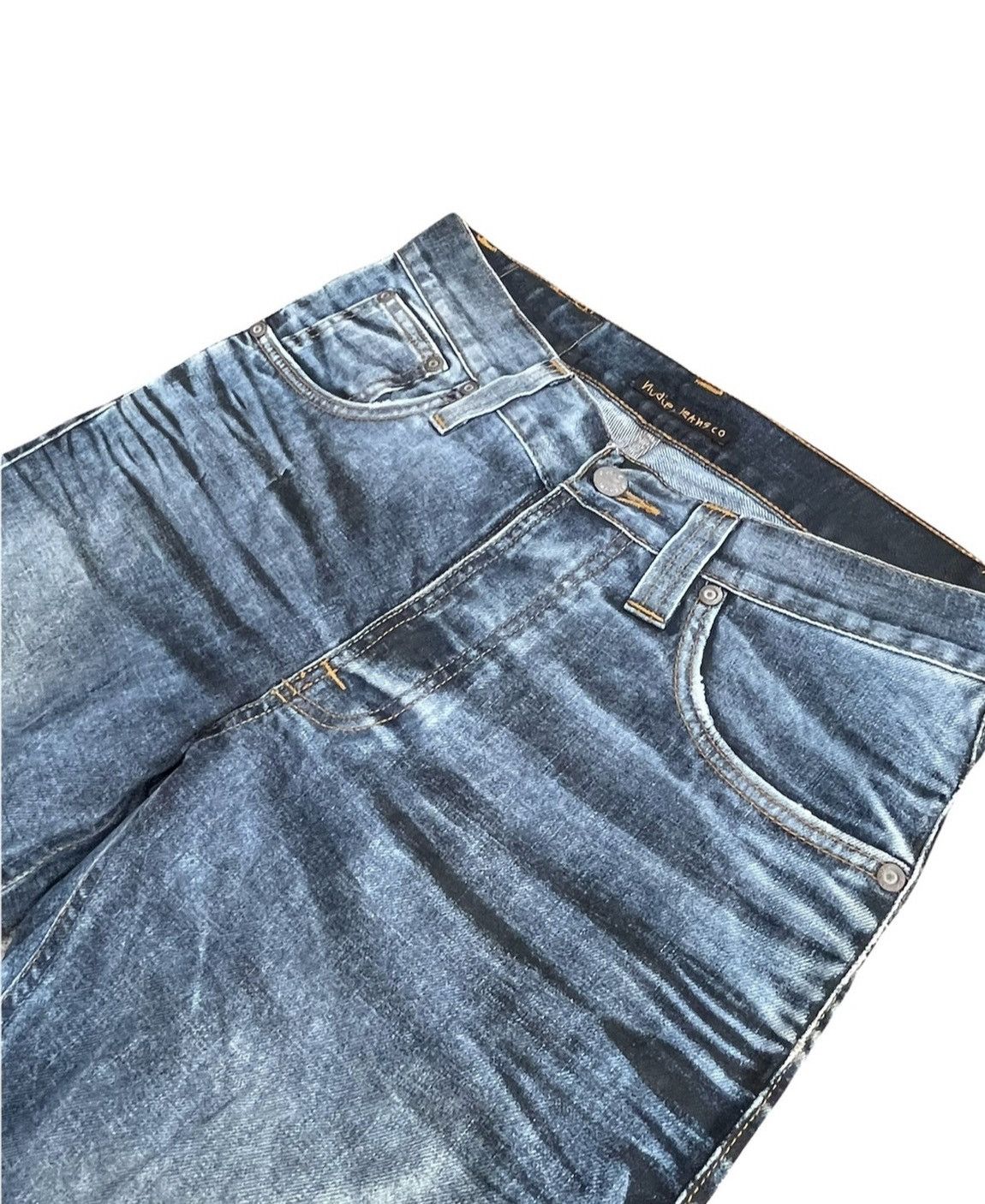 Designer × Nudie Jeans Nudie Jeans Co Average Joe Aging Faded Denim Size US 31 - 4 Thumbnail