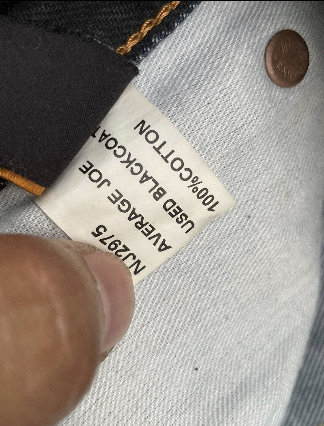 Designer × Nudie Jeans Nudie Jeans Co Average Joe Aging Faded Denim Size US 31 - 14 Thumbnail
