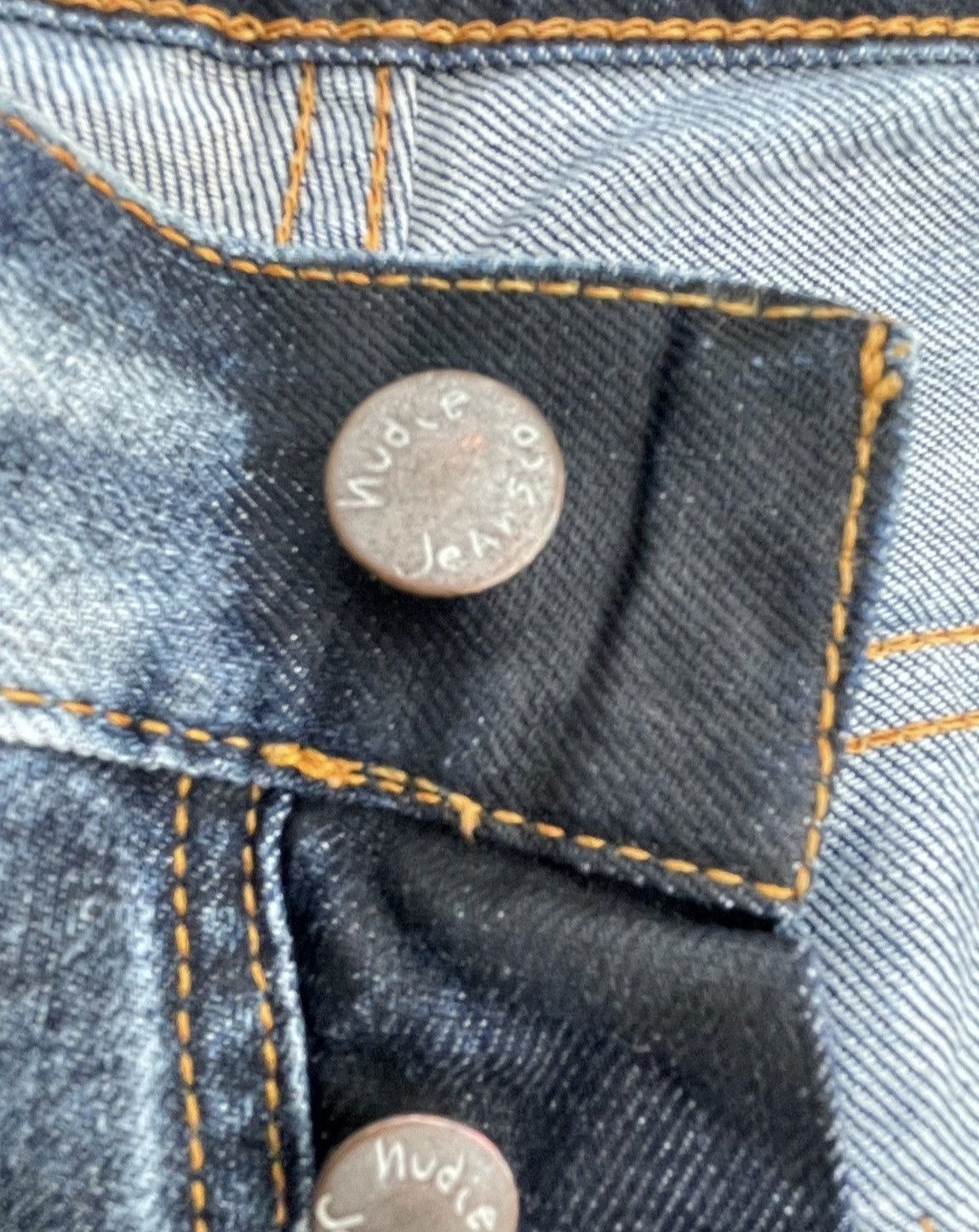 Designer × Nudie Jeans Nudie Jeans Co Average Joe Aging Faded Denim Size US 31 - 11 Thumbnail