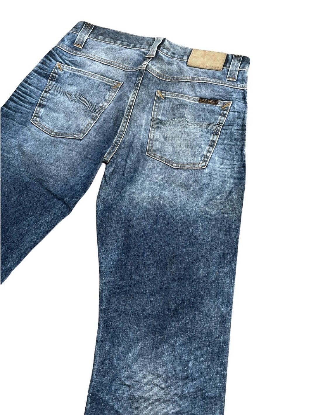 Designer × Nudie Jeans Nudie Jeans Co Average Joe Aging Faded Denim Size US 31 - 6 Thumbnail