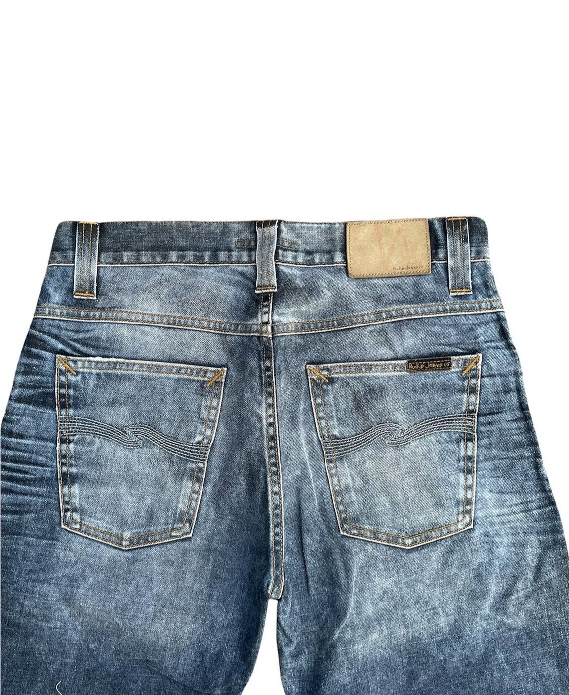Designer × Nudie Jeans Nudie Jeans Co Average Joe Aging Faded Denim Size US 31 - 7 Thumbnail