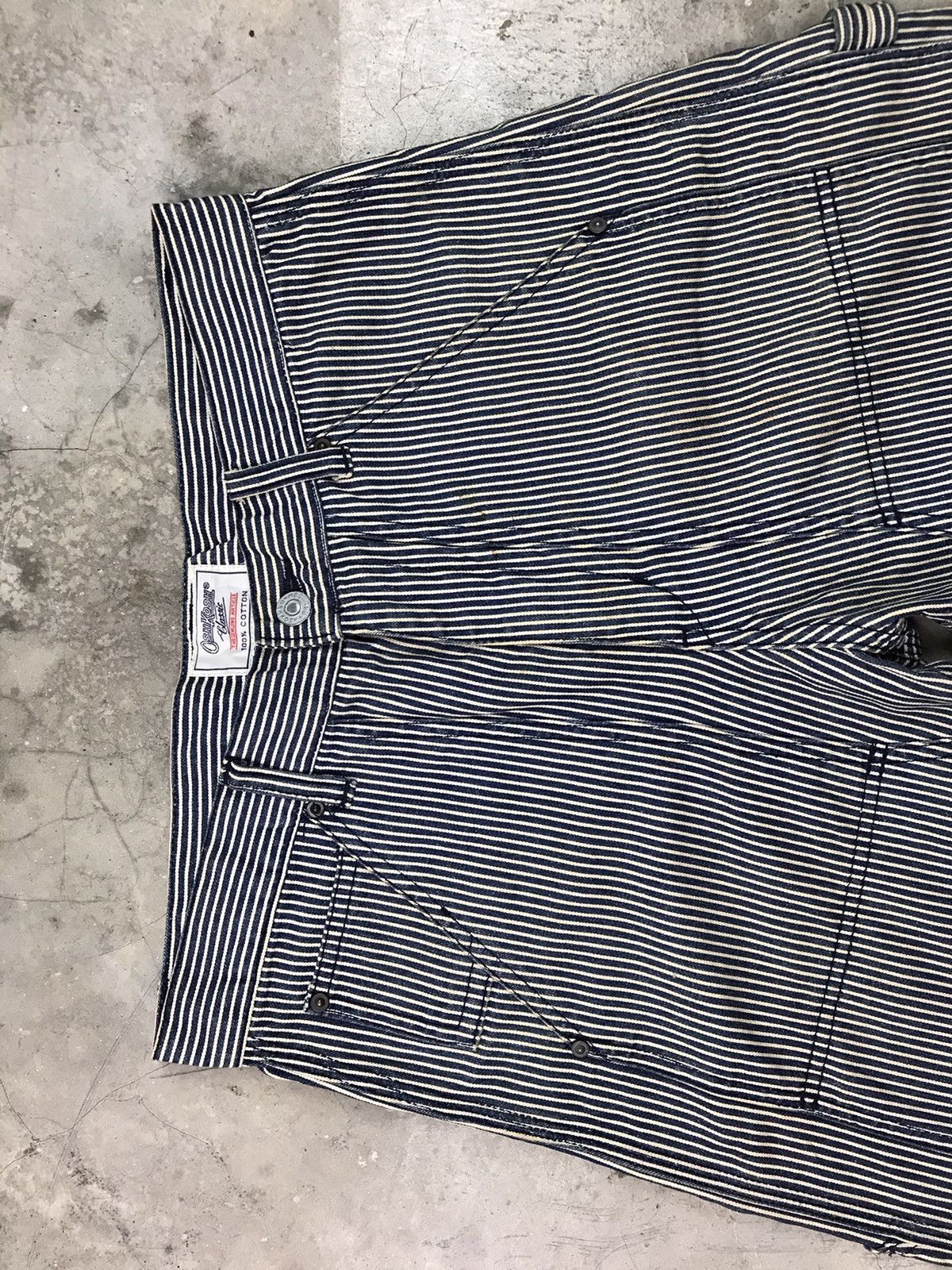 Oshkosh 🔥VINTAGE OSHKOSH CLASSICS HICKORY DENIM STRIPE Size US 31 - 11 Thumbnail