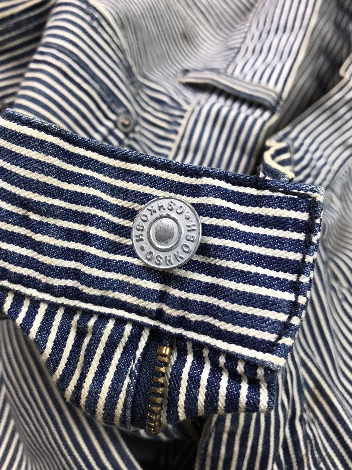Oshkosh 🔥VINTAGE OSHKOSH CLASSICS HICKORY DENIM STRIPE Size US 31 - 3 Thumbnail