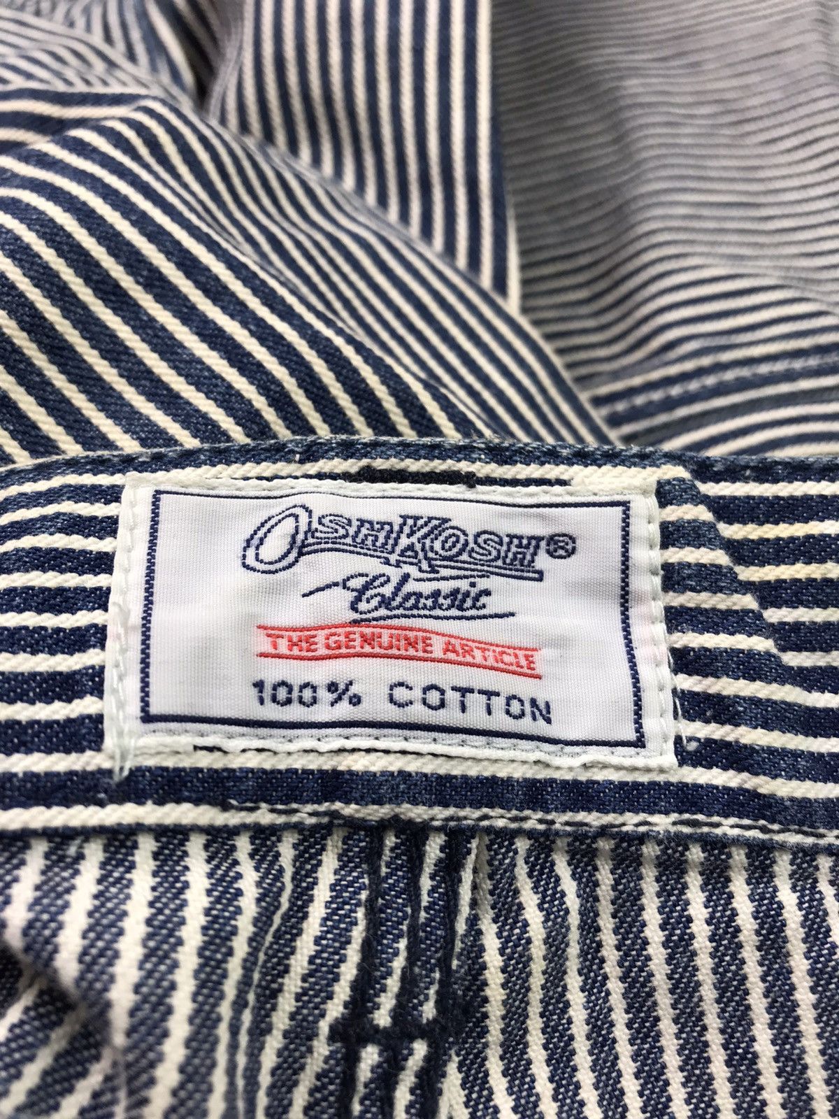 Oshkosh 🔥VINTAGE OSHKOSH CLASSICS HICKORY DENIM STRIPE Size US 31 - 4 Thumbnail