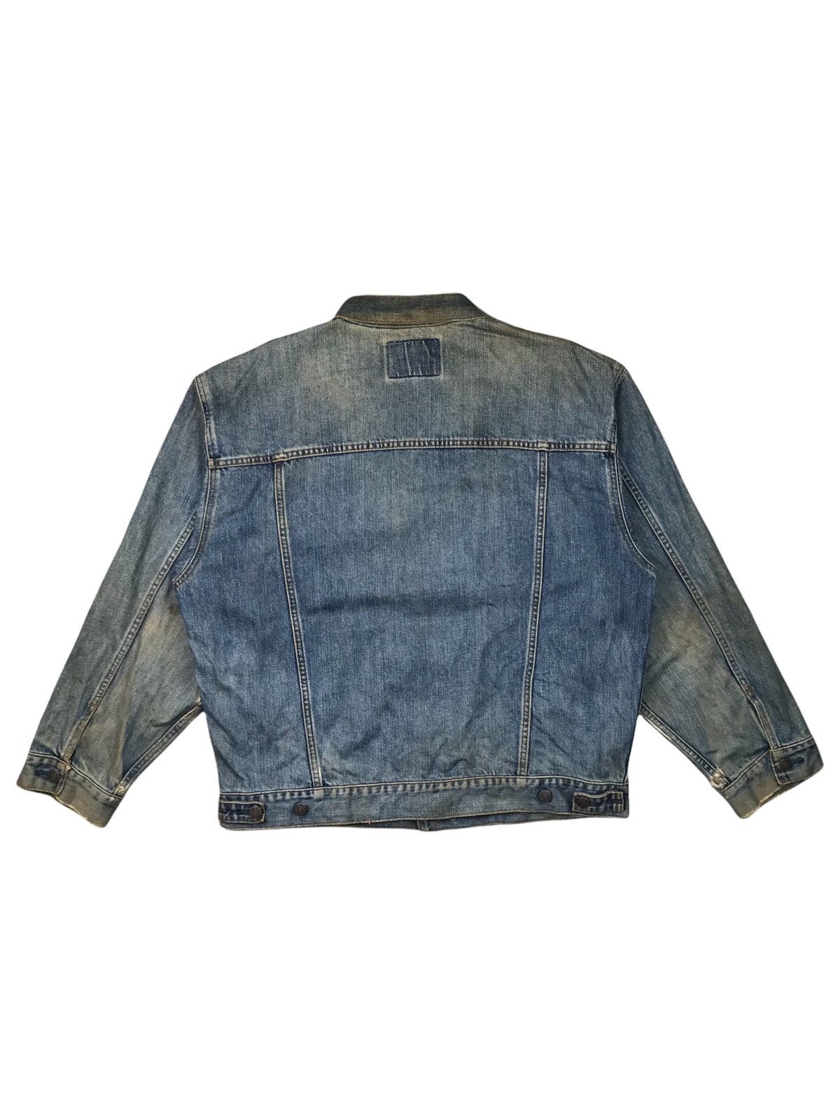 Edwin × Japanese Brand × Vintage 🔥BEST OFFER🔥VINTAGE DISTRESSED EDWIN DENIM JACKET 3L Size US XXL / EU 58 / 5 - 2 Thumbnail