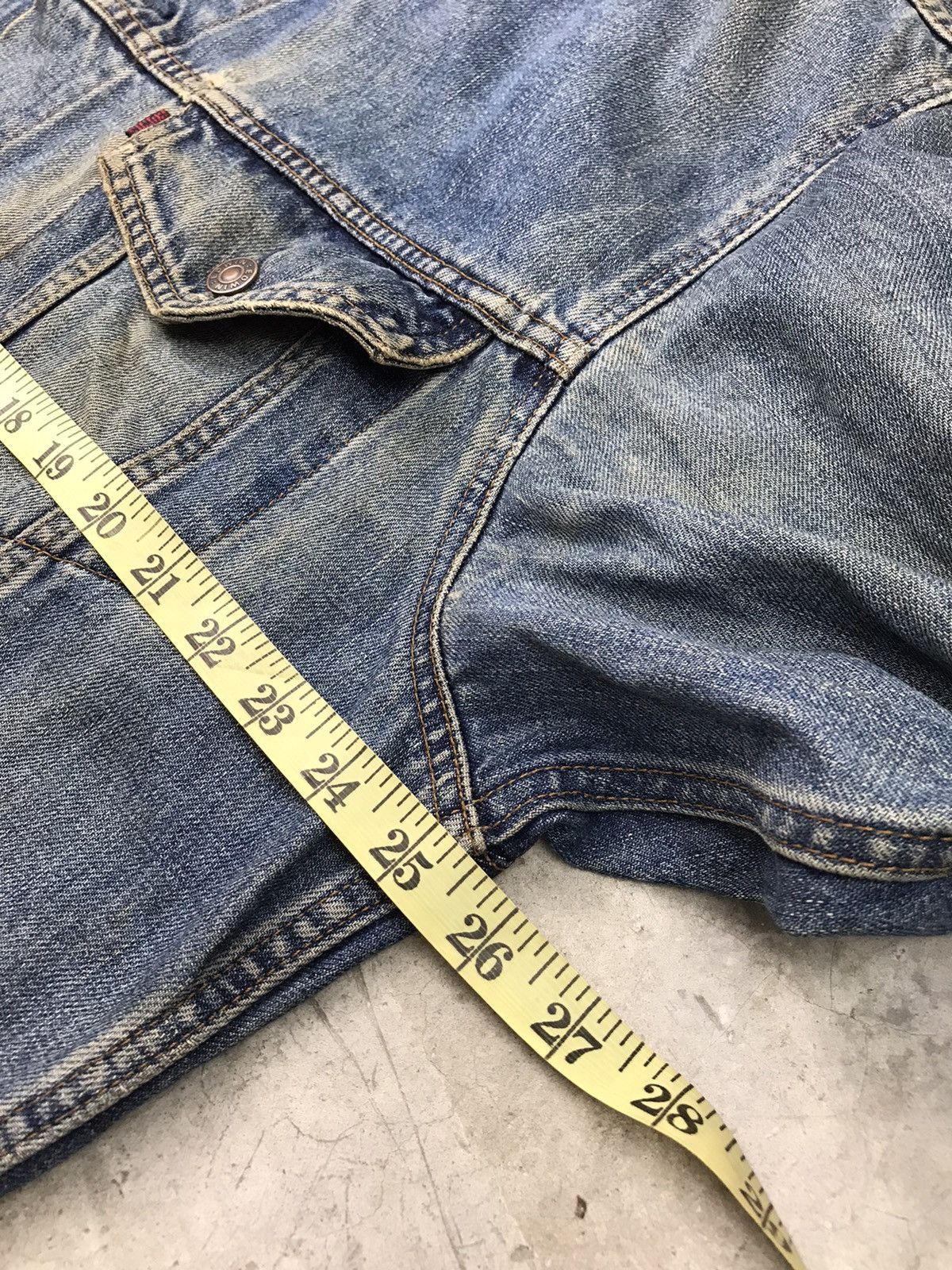 Edwin × Japanese Brand × Vintage 🔥BEST OFFER🔥VINTAGE DISTRESSED EDWIN DENIM JACKET 3L Size US XXL / EU 58 / 5 - 15 Thumbnail
