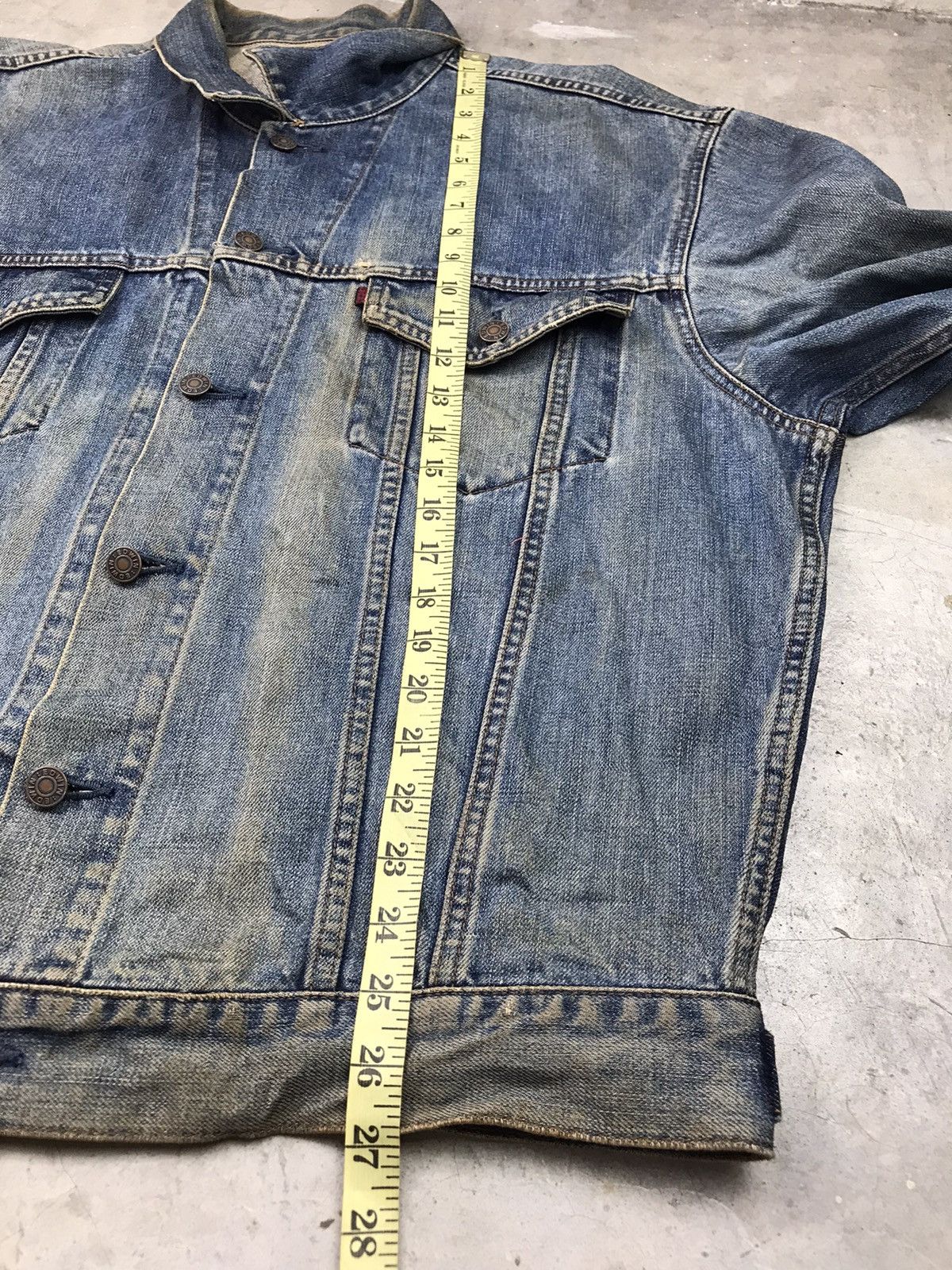 Edwin × Japanese Brand × Vintage 🔥BEST OFFER🔥VINTAGE DISTRESSED EDWIN DENIM JACKET 3L Size US XXL / EU 58 / 5 - 16 Thumbnail
