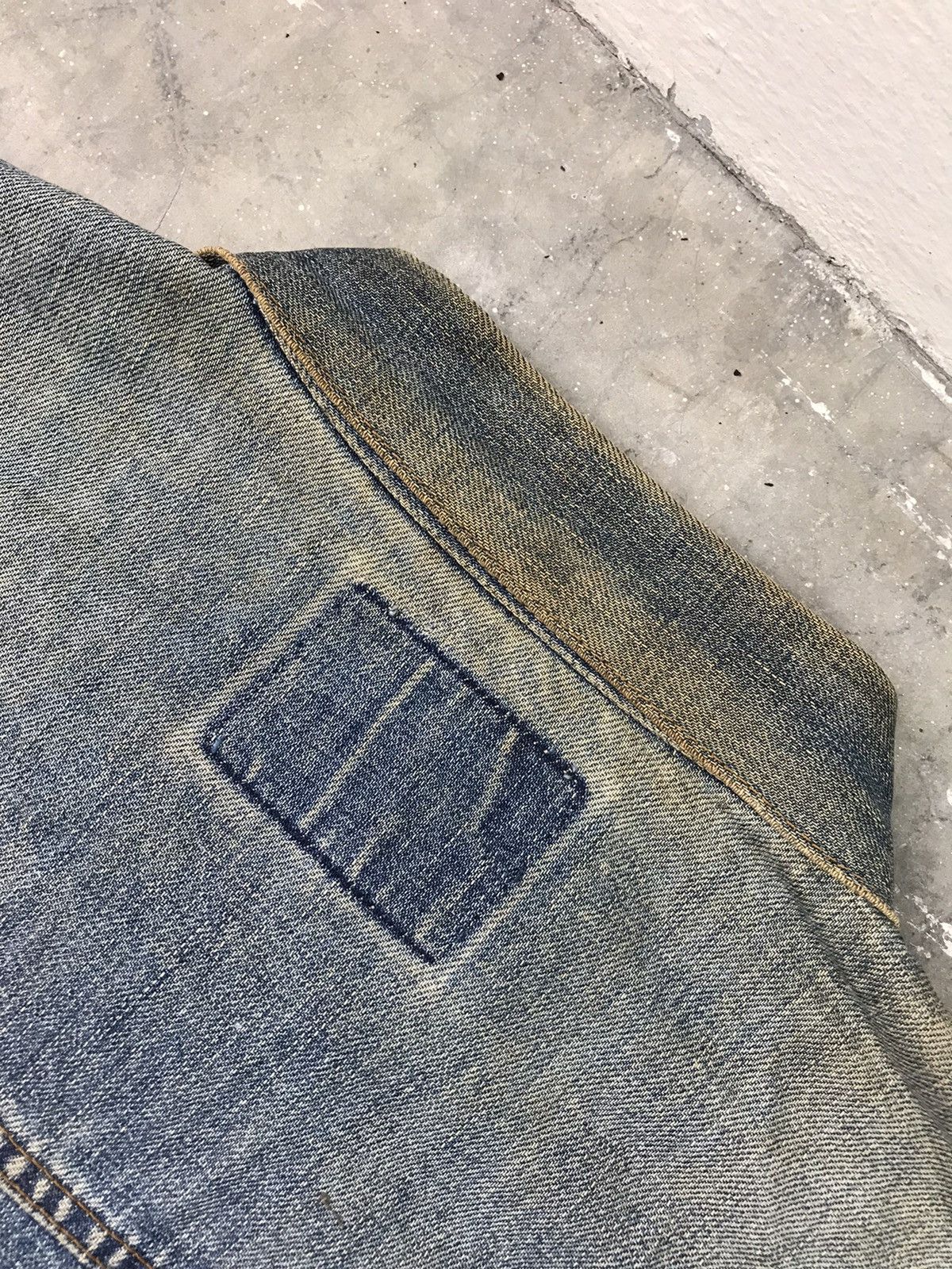 Edwin × Japanese Brand × Vintage 🔥BEST OFFER🔥VINTAGE DISTRESSED EDWIN DENIM JACKET 3L Size US XXL / EU 58 / 5 - 6 Thumbnail