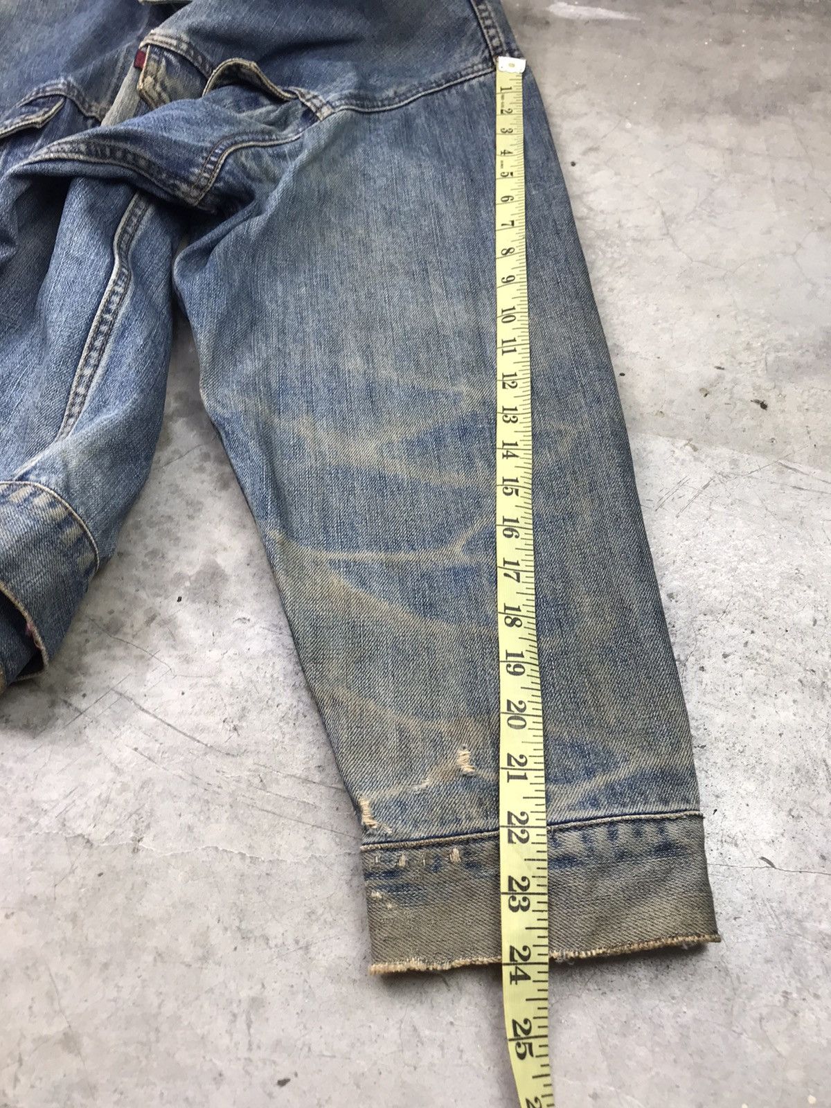 Edwin × Japanese Brand × Vintage 🔥BEST OFFER🔥VINTAGE DISTRESSED EDWIN DENIM JACKET 3L Size US XXL / EU 58 / 5 - 18 Thumbnail