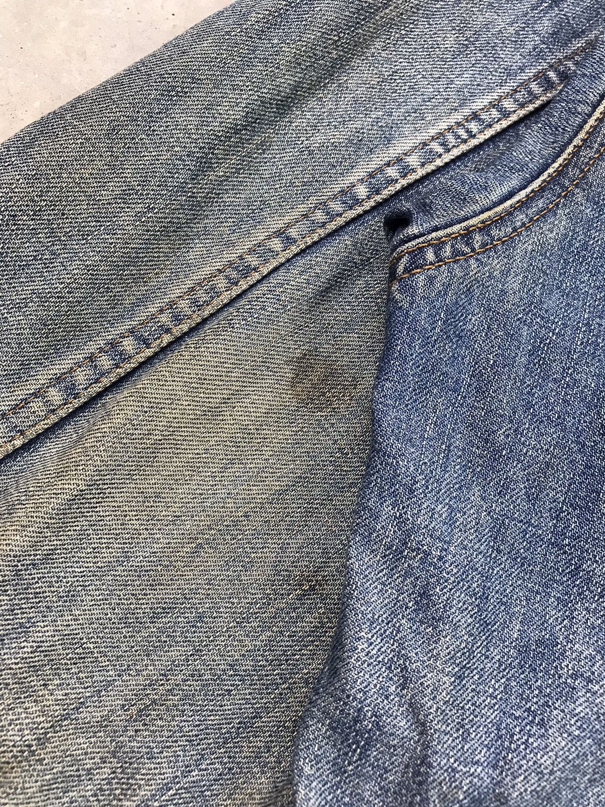 Edwin × Japanese Brand × Vintage 🔥BEST OFFER🔥VINTAGE DISTRESSED EDWIN DENIM JACKET 3L Size US XXL / EU 58 / 5 - 8 Thumbnail