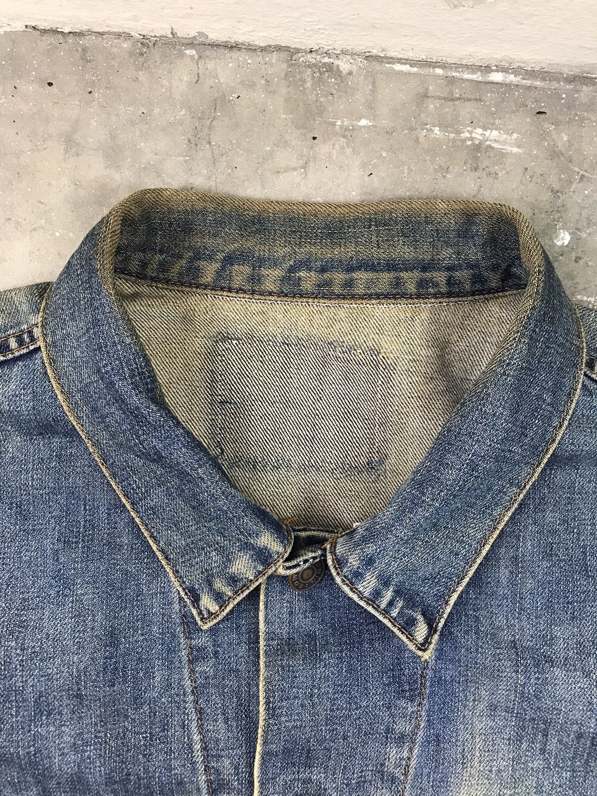 Edwin × Japanese Brand × Vintage 🔥BEST OFFER🔥VINTAGE DISTRESSED EDWIN DENIM JACKET 3L Size US XXL / EU 58 / 5 - 5 Thumbnail