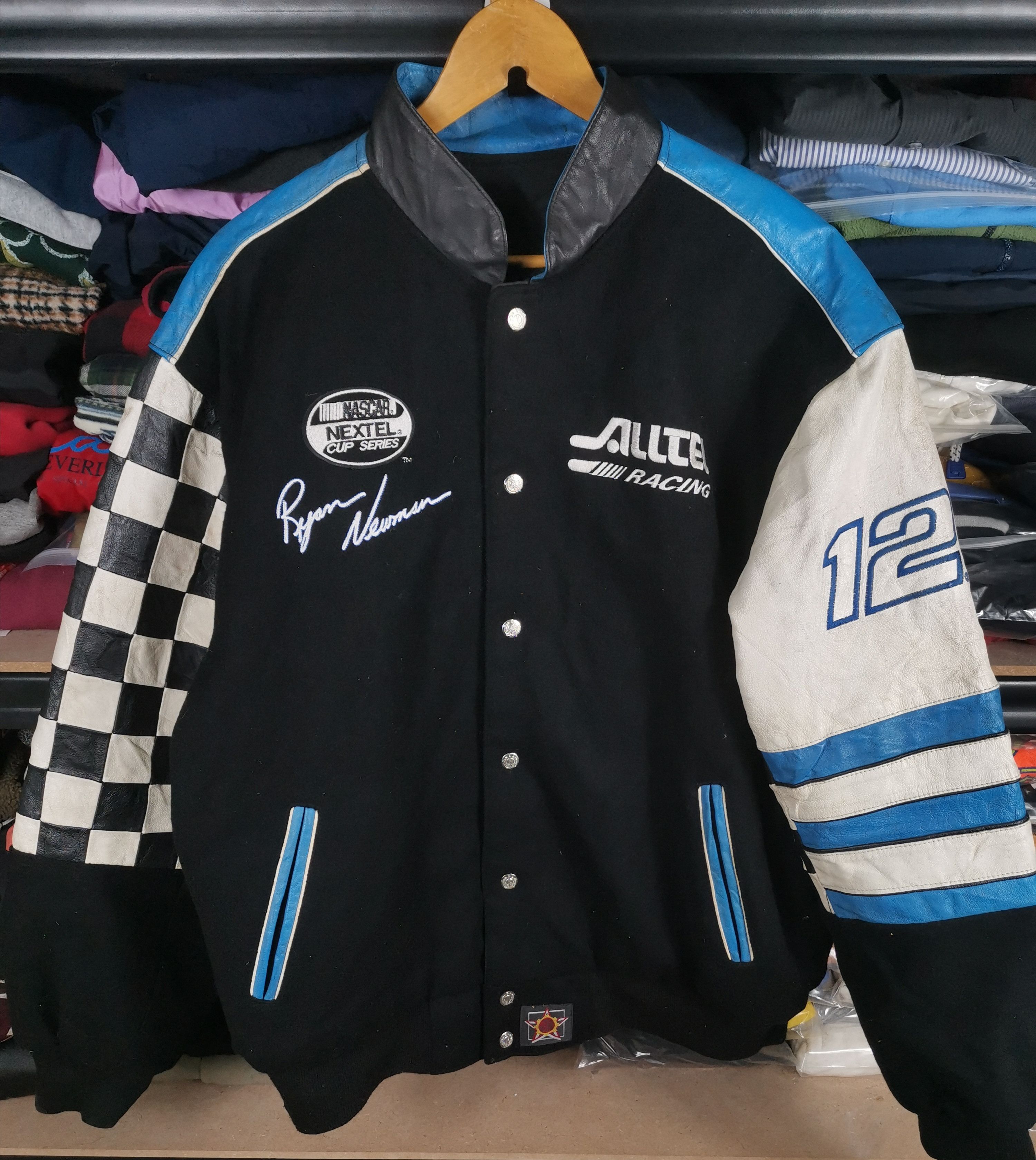 Vintage Alltel Jh Design Nascar Reversable Jacket