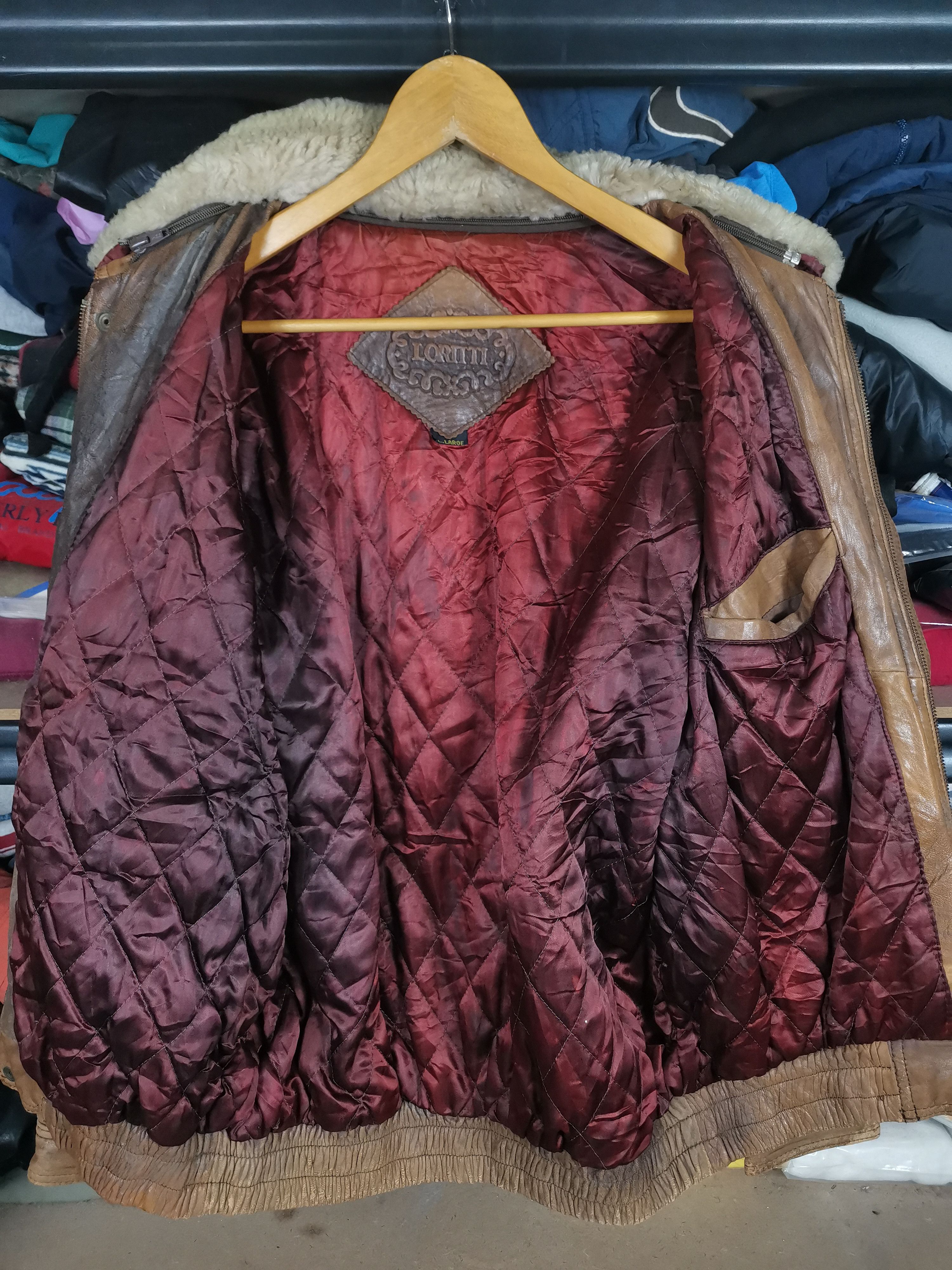 Japanese Brand Vintage 90s Japanese Brand Loritti Sheepskin Leather Jacket Size US XL / EU 56 / 4 - 2 Thumbnail
